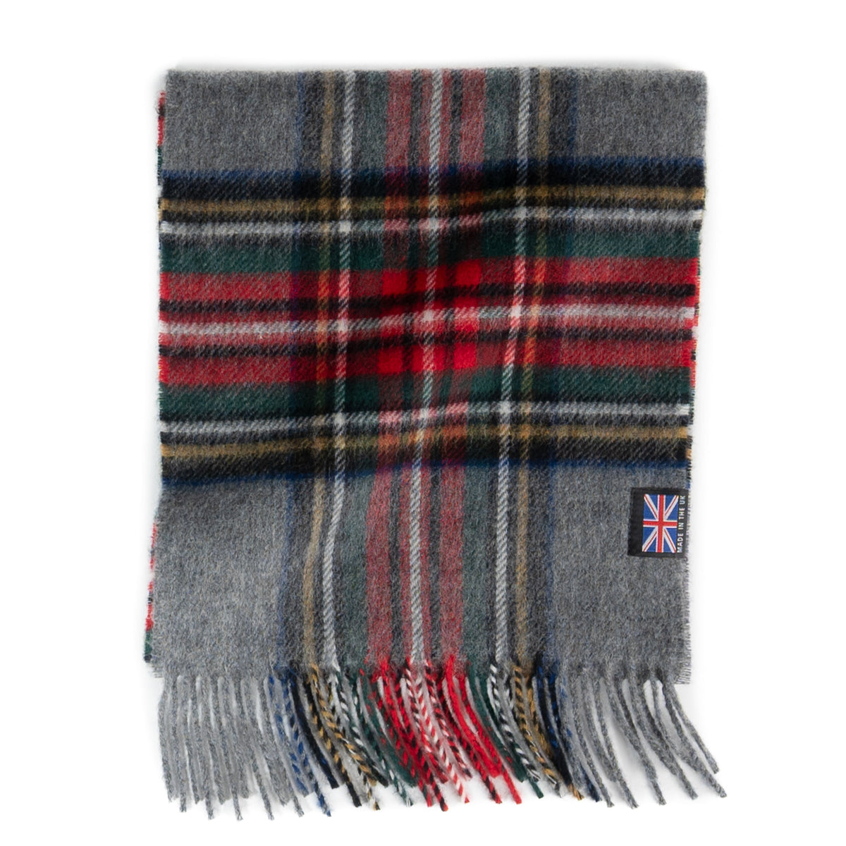 Prince of Scots Merino Lambswool Tartan Scarf (Grey Stewart)-Gifts-[bar code]-Prince of Scots