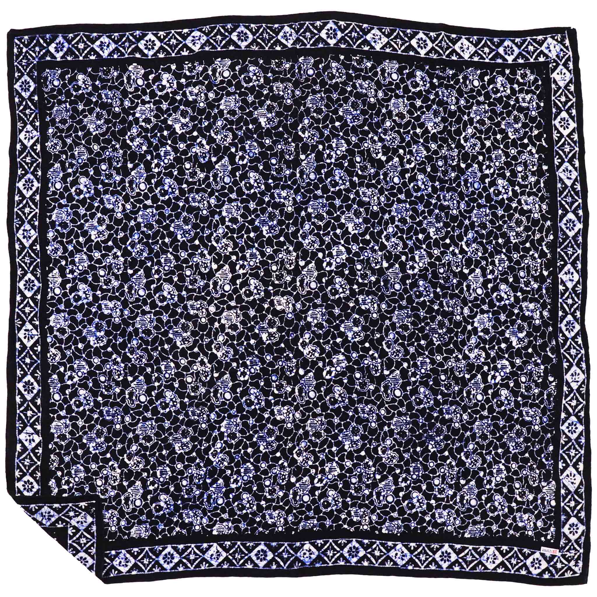 Large 39" Hand Dyed Batik Bandana - Boulder