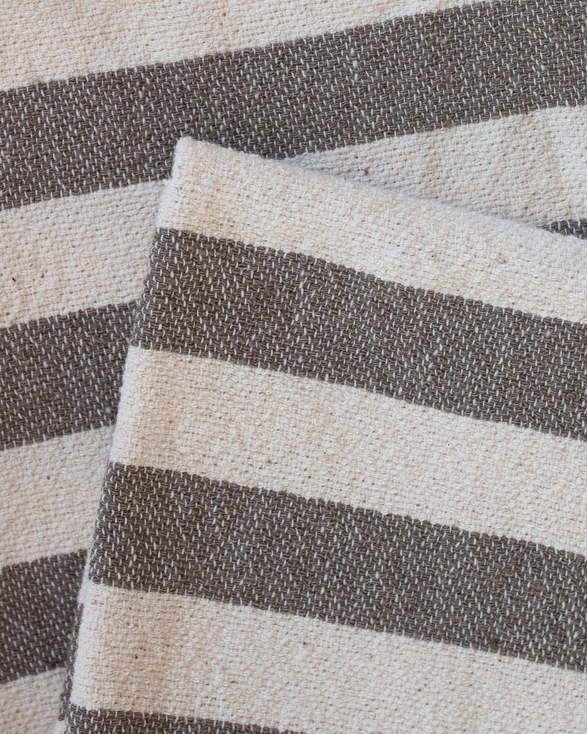 The kd weave Throw - Gray Stripe