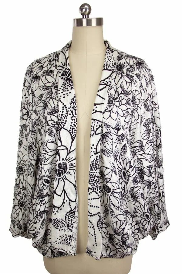 Biff Short Kimono - White