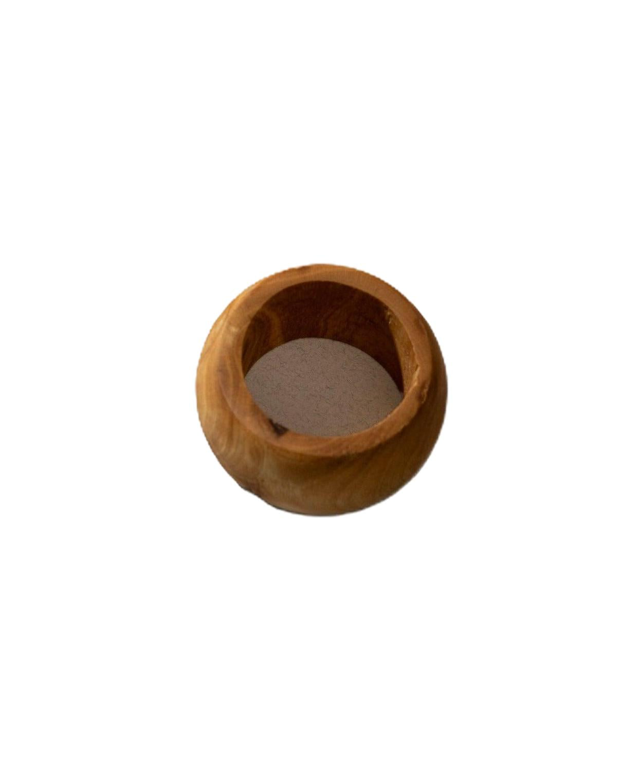 Natural Olive Wood Napkin Rings - Set of 6