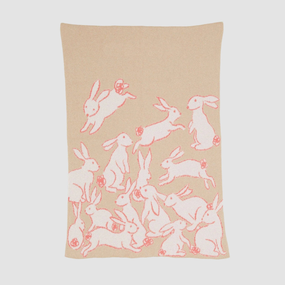In2Green Eco Baby Throws Baby Cotton Knit Blanket - Bunnies 601570193248 BB02BBY3