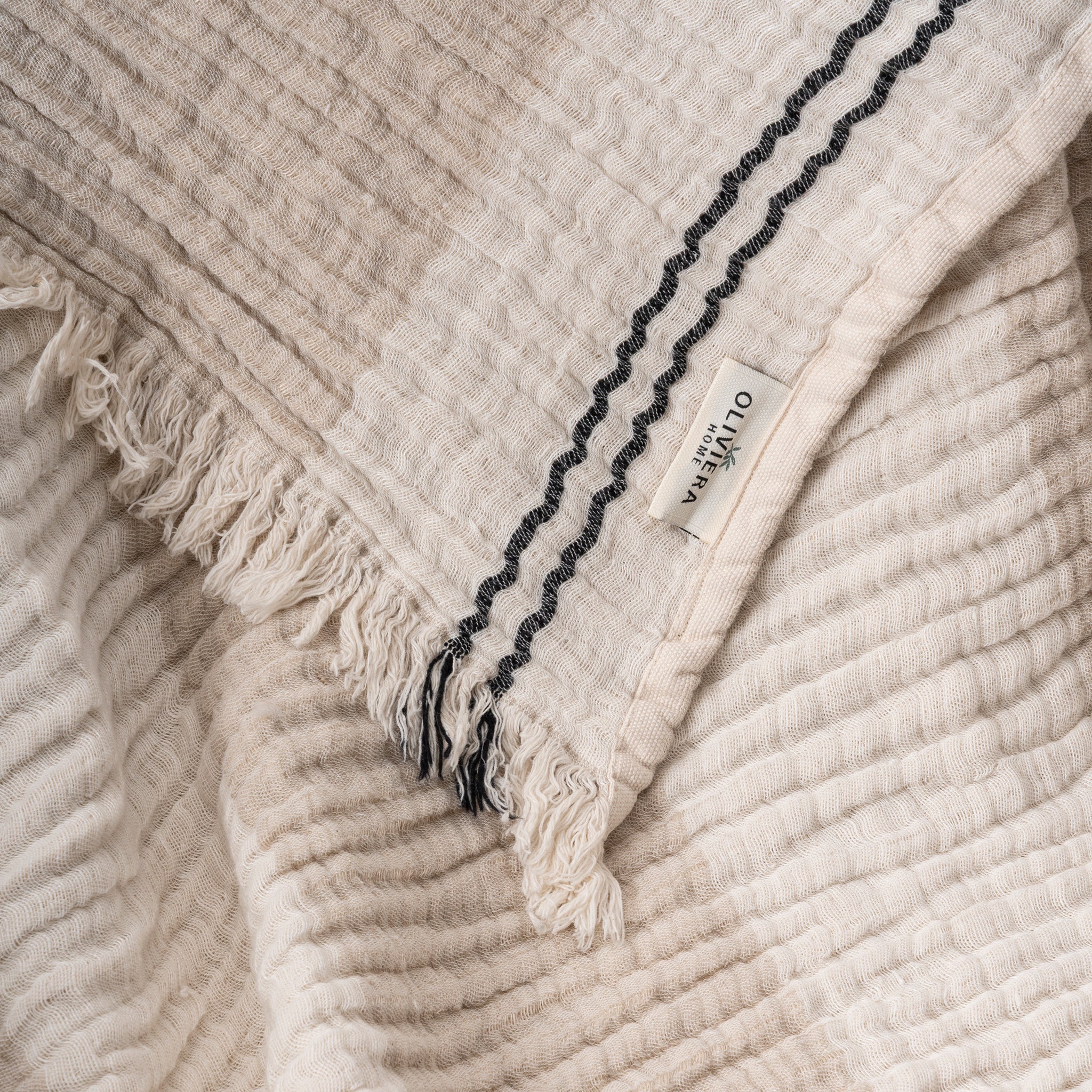 Soho Supersoft 4-Layer Linen–Cotton Gauze Throw