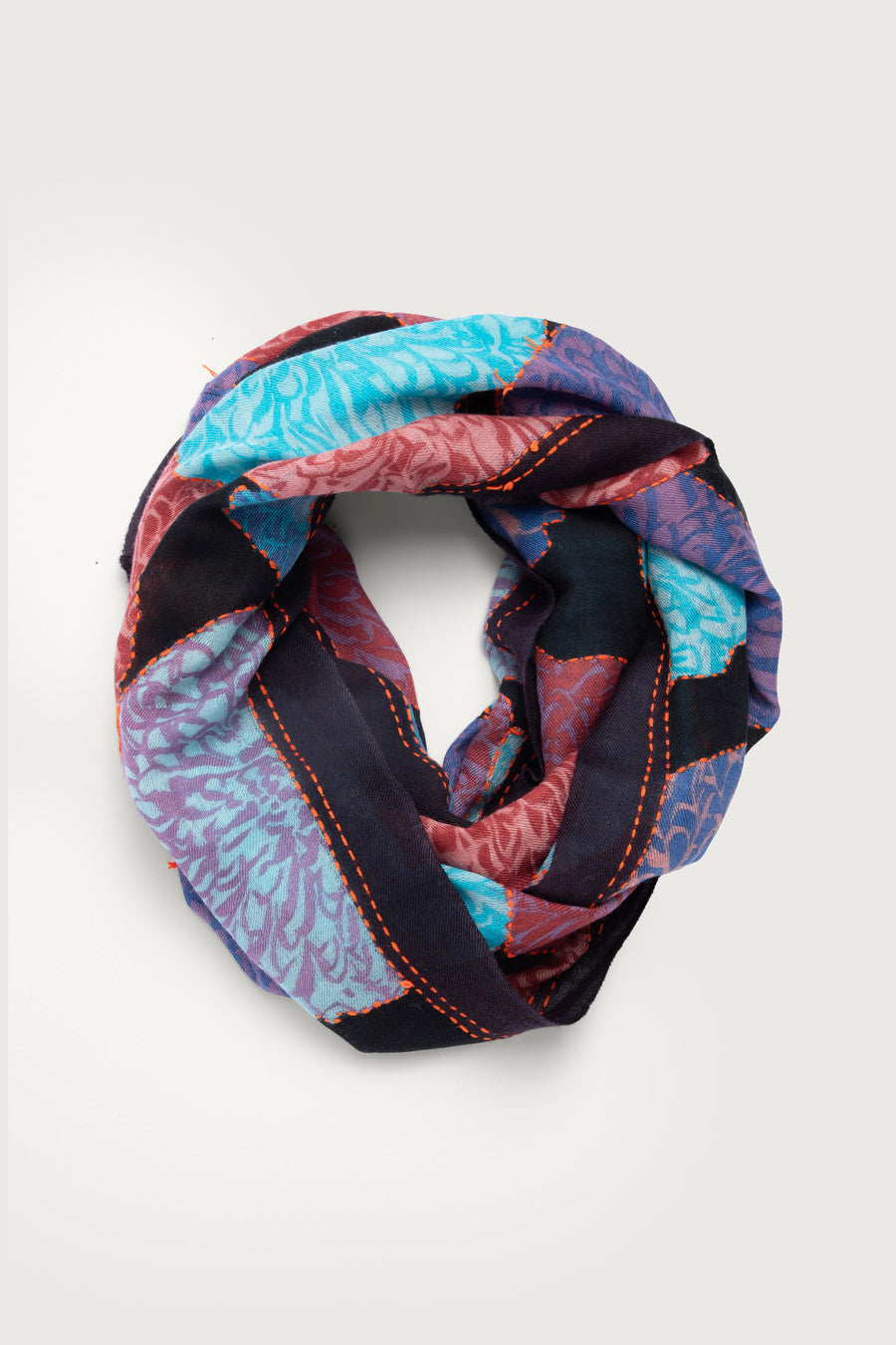Morado Floral Infinty Scarf - Dark Multi