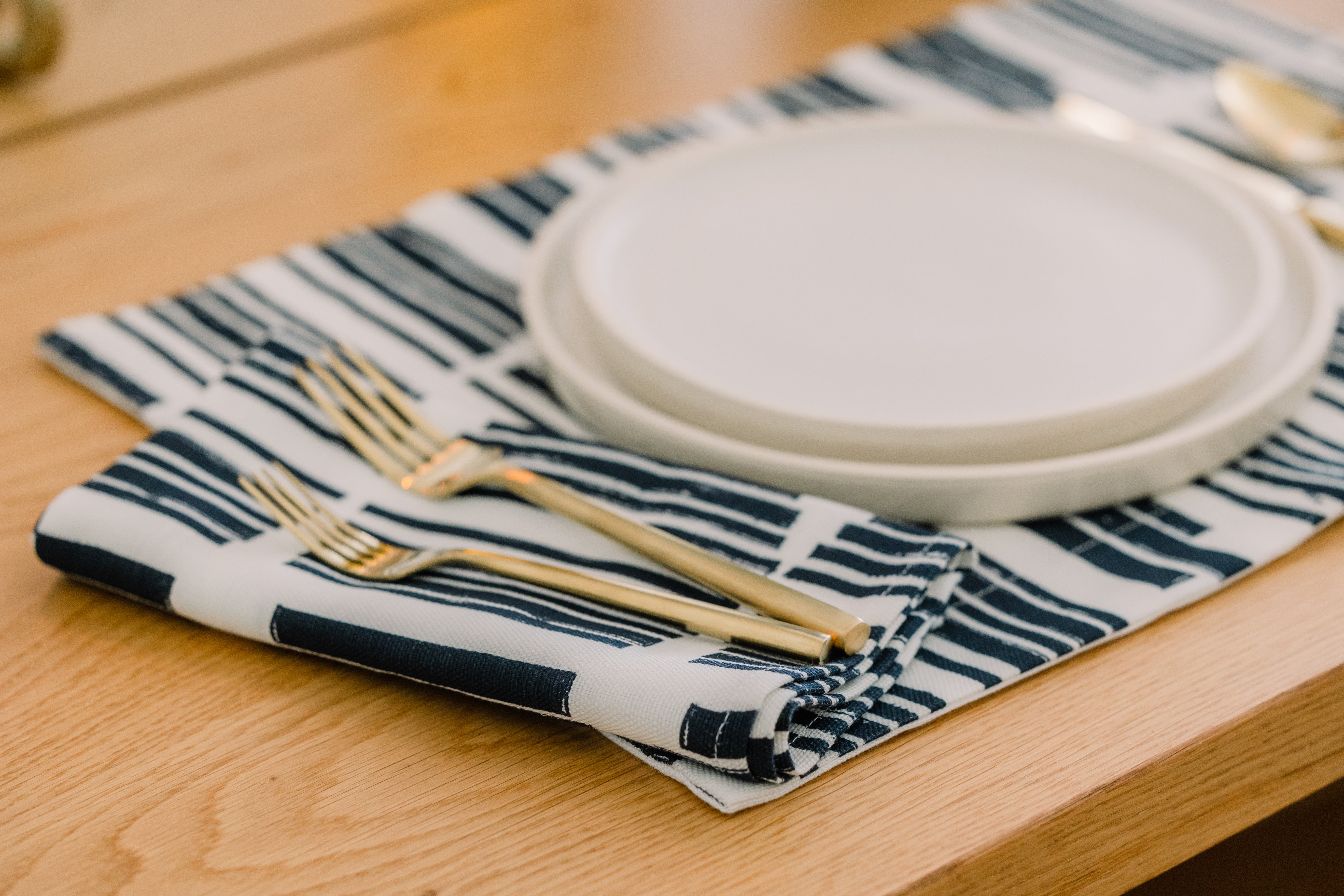 Marguerite in Indigo - Napkin - Thumbnail 3