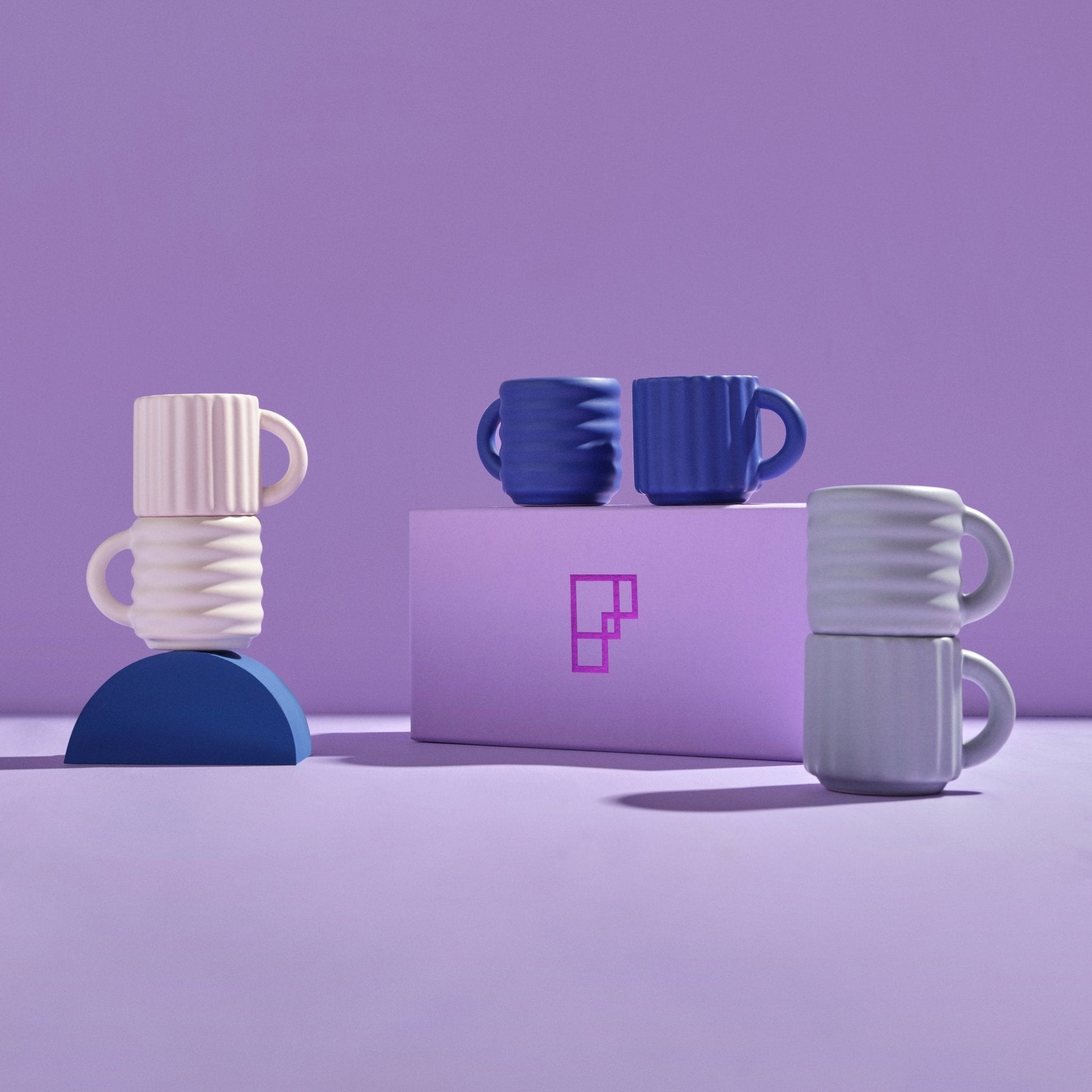 Ripple Espresso Cups Set of 2 - Form&Seek