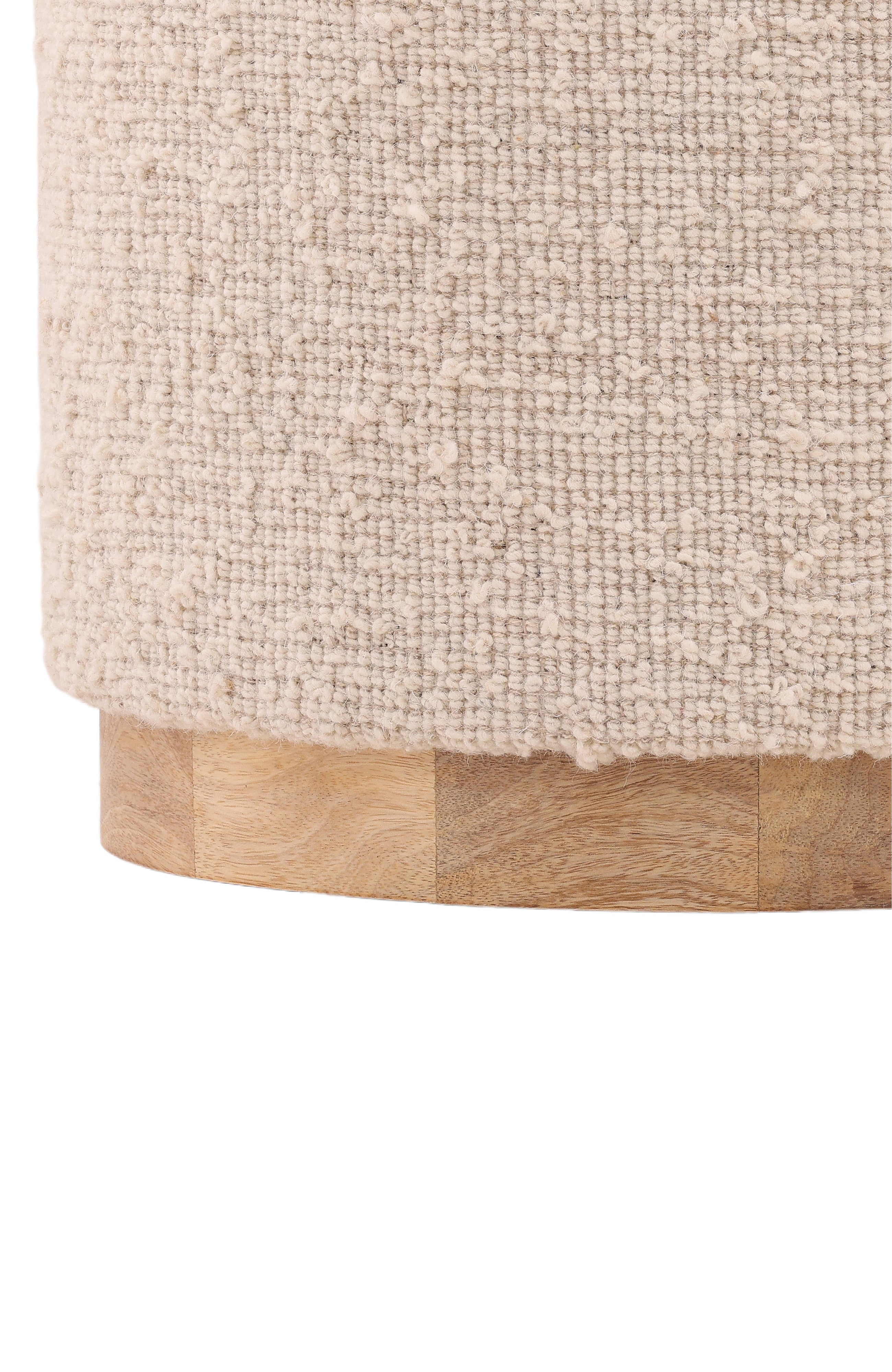 Gia Handwoven Wool Accent Stool
