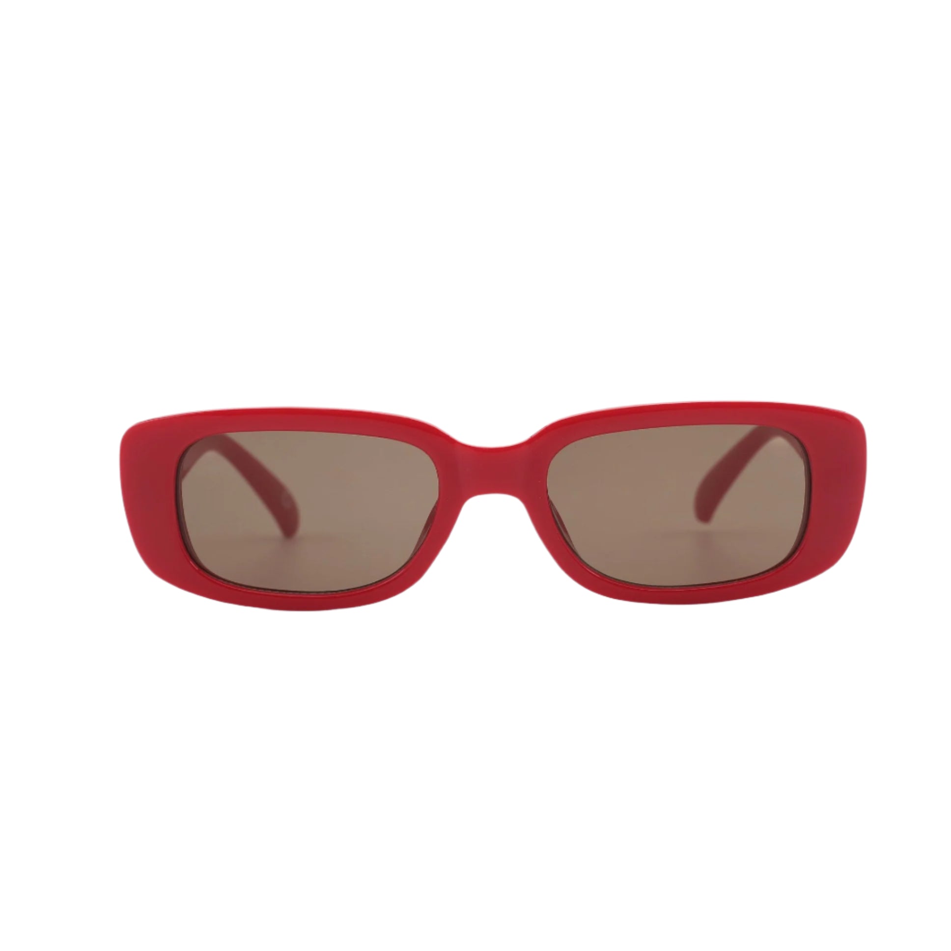 Sad Eyewear Bouquet rectangle sunglasses in cherry red with uv protection lenses
