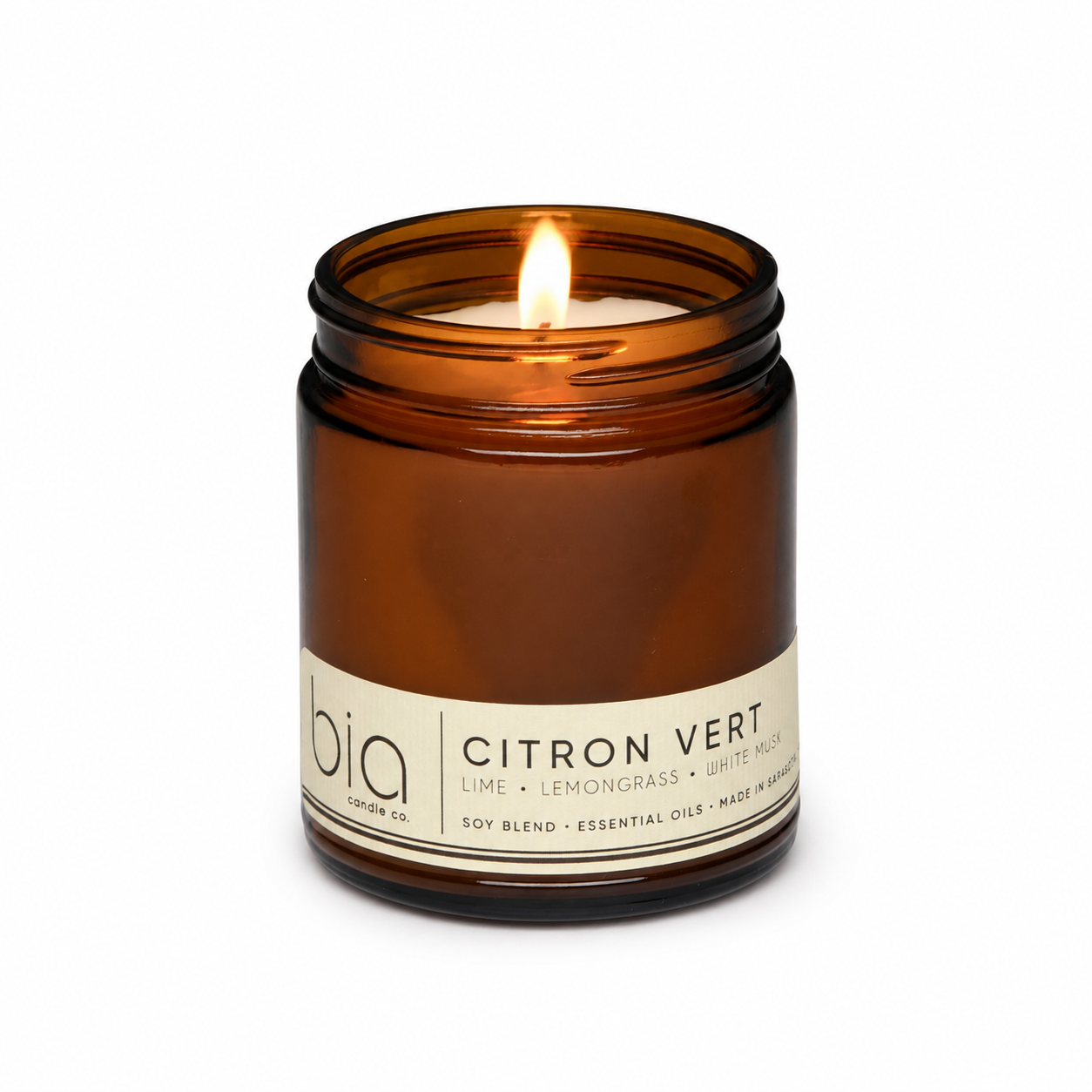 Citron Vert Soy Blend Candle — Lemon, Lemongrass & Bergamot