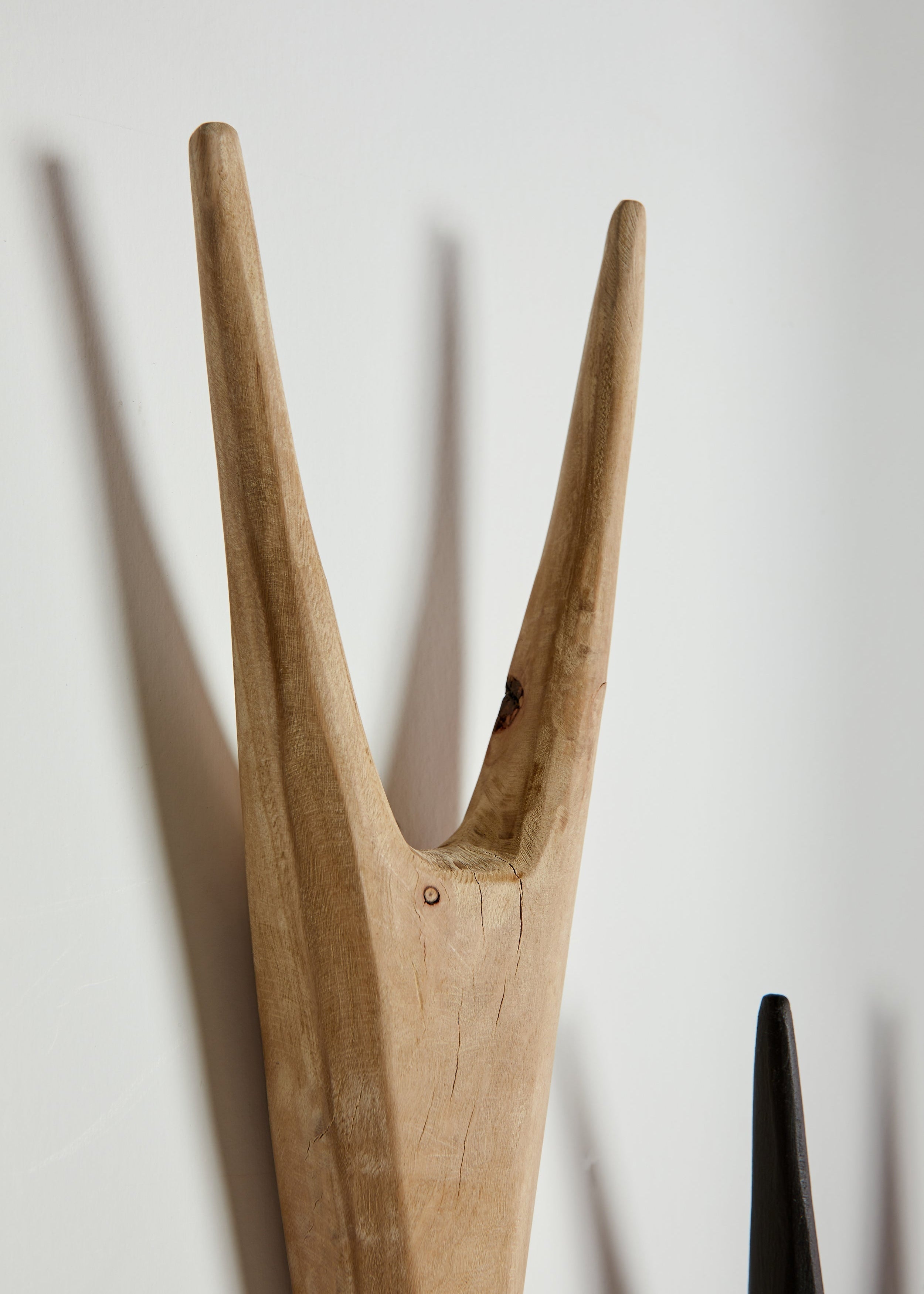 African Antelope Wood Bokkie Head Wall Sculpture