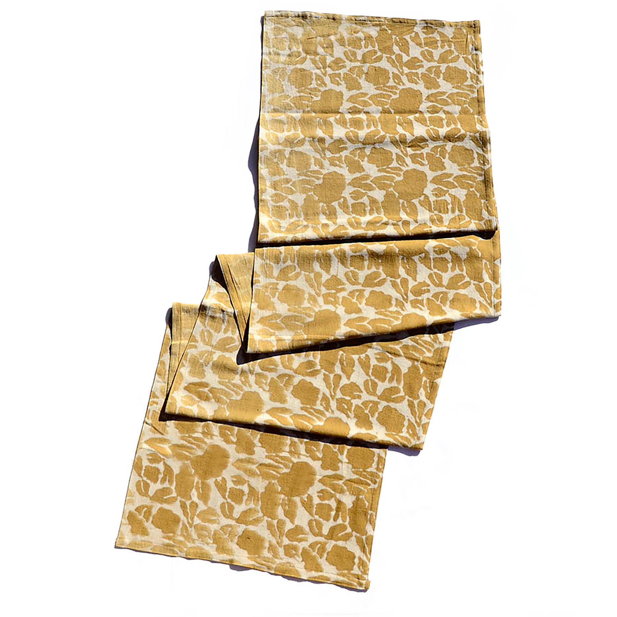 Mustard Cotton Table Runner - Yan
