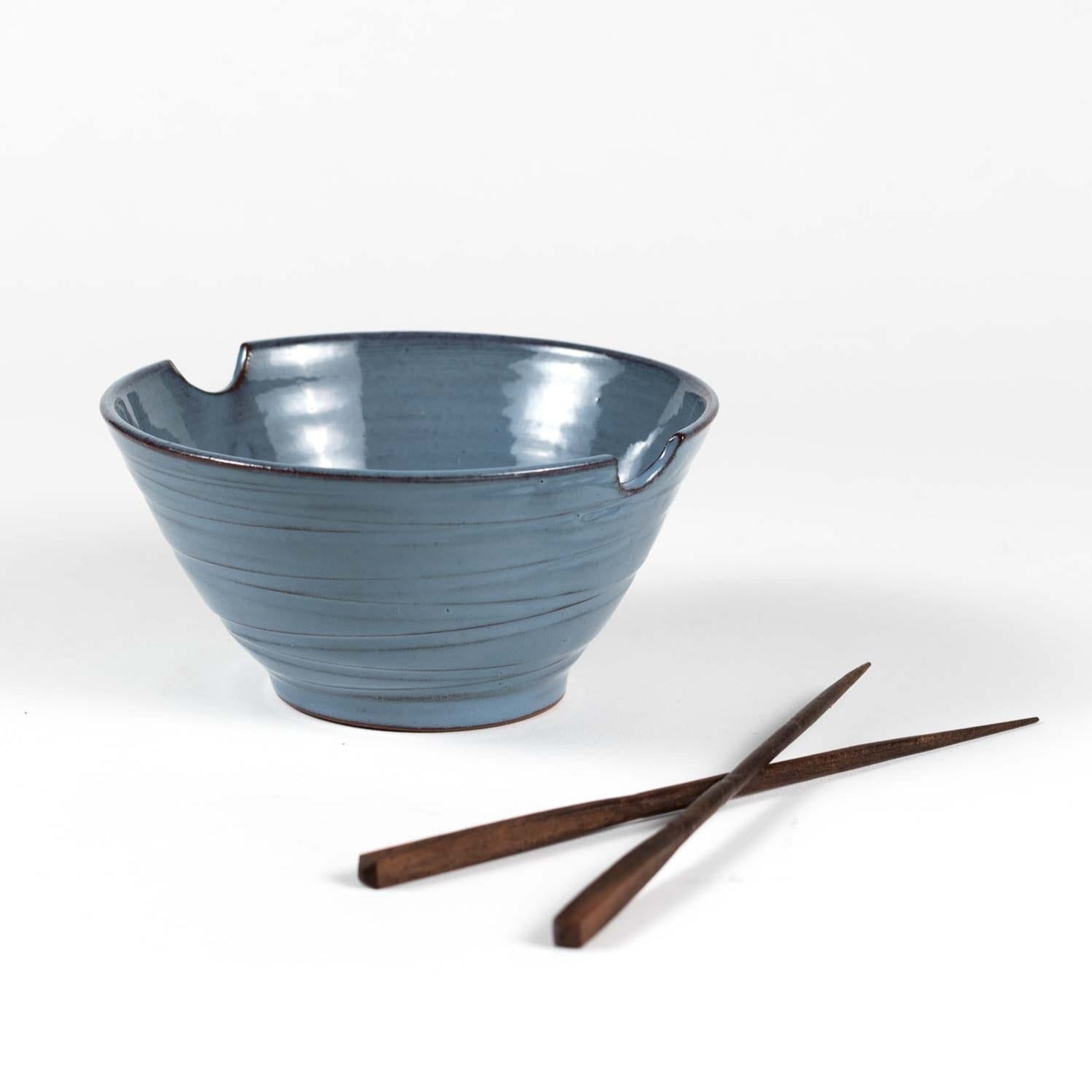 Chopsticks & Blue Bowl Set - Thumbnail 3