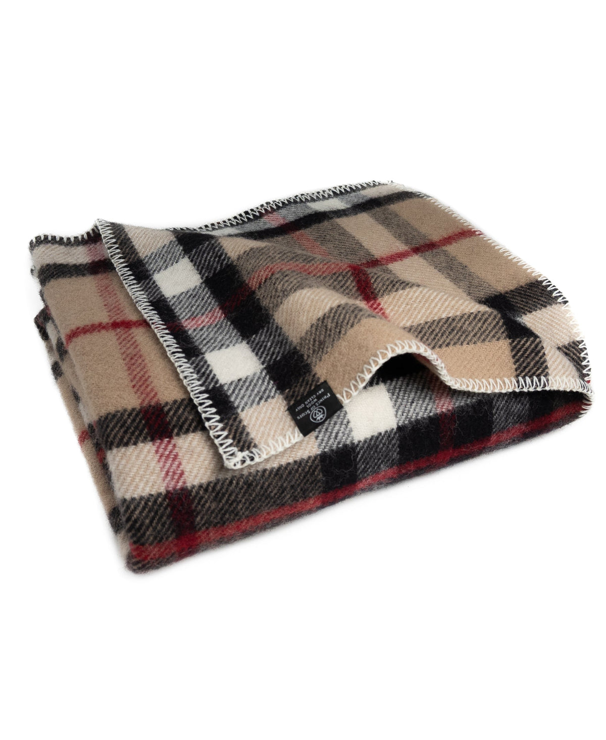 Highland Tweeds BIG Throw ~ Camel Thompson ~-Throws and Blankets-[bar code]-Prince of Scots