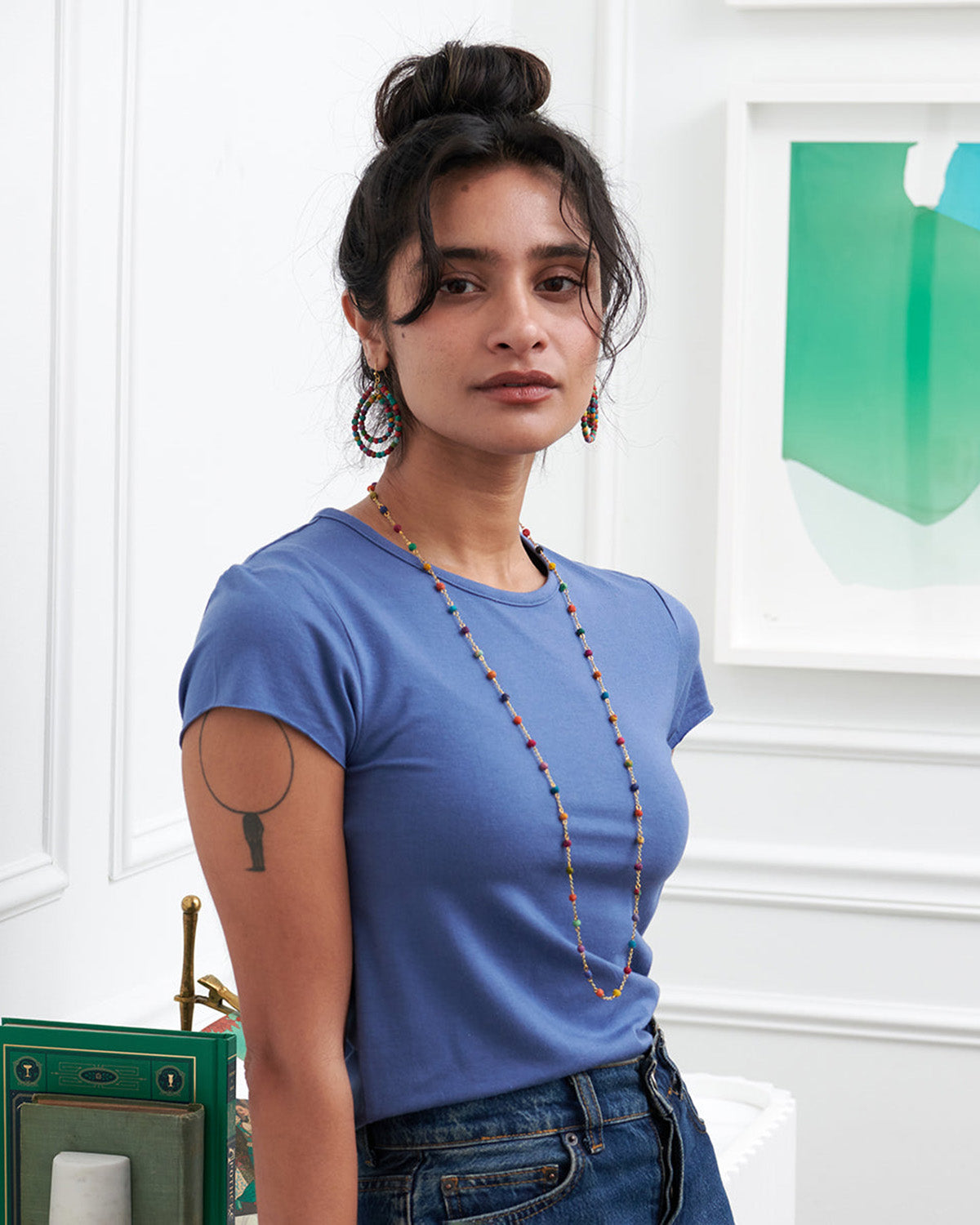 Dotted Kantha Milieu Necklace