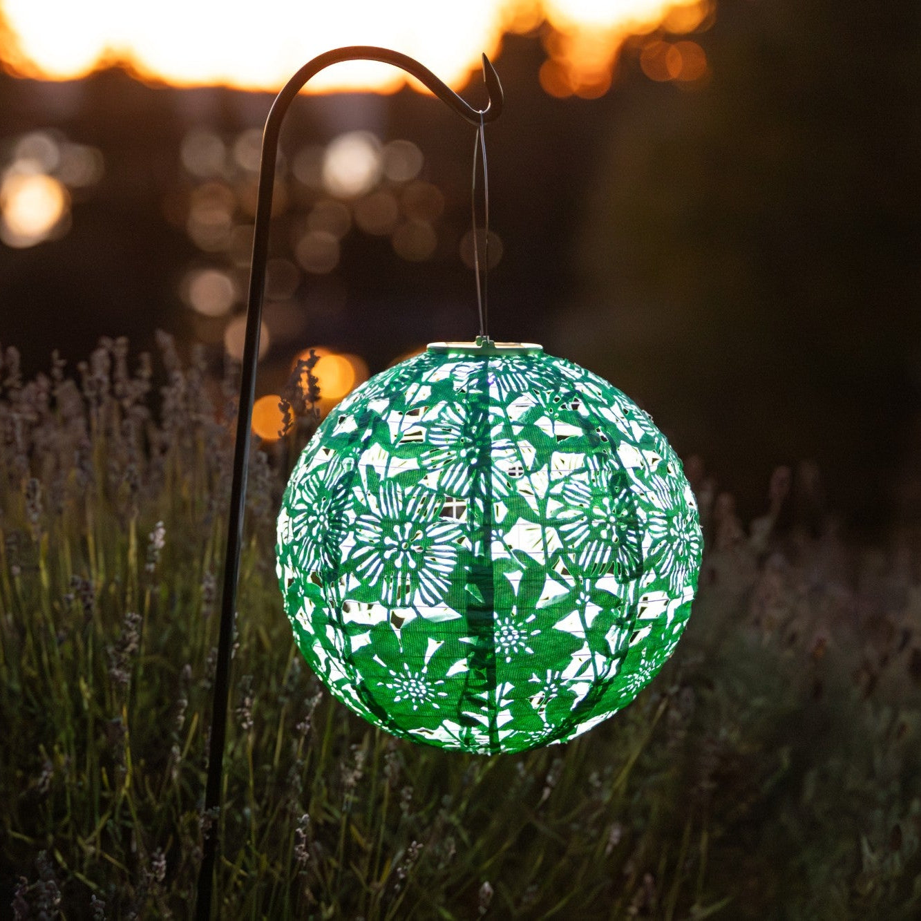 Soji Stella - Globe Sunflower - 12" Solar Lantern