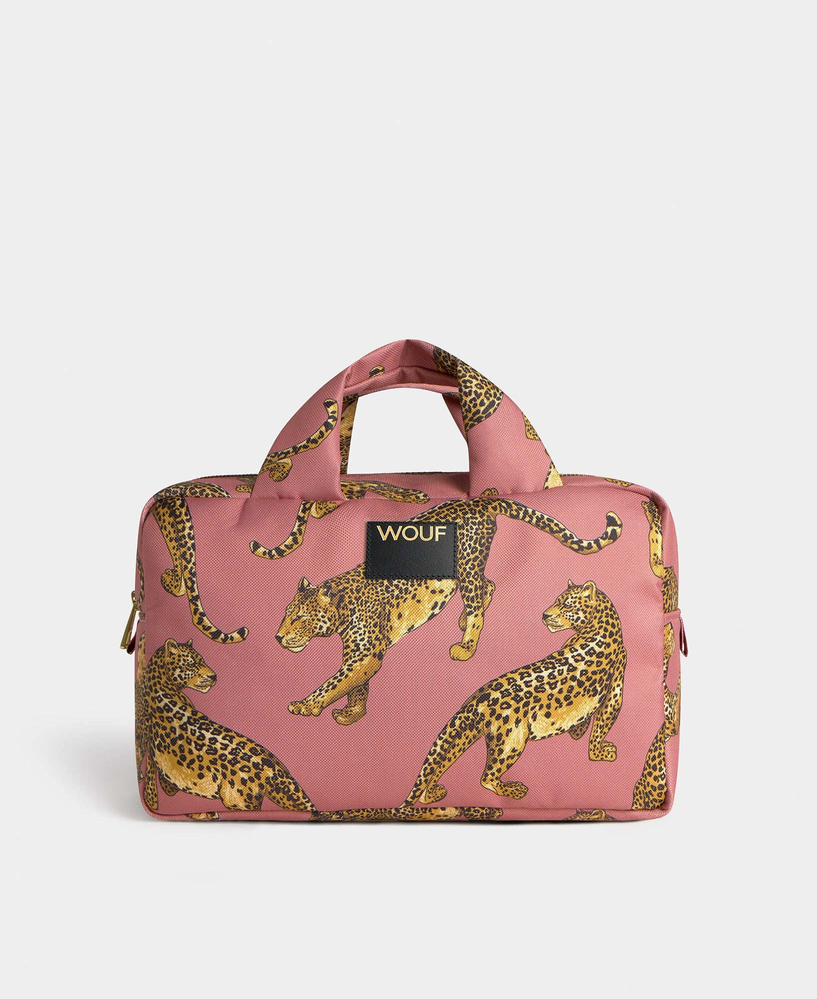 Blush Leopard Large Toiletry Bag