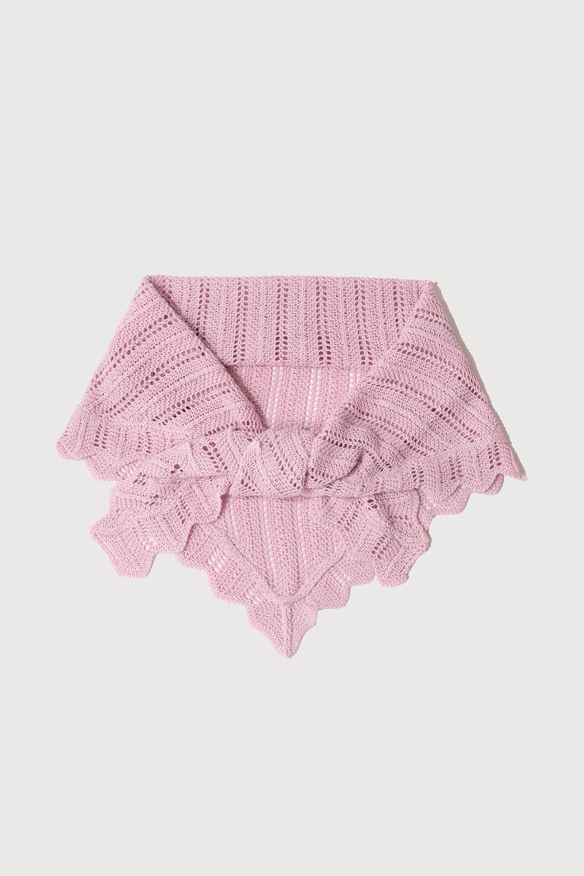 Knitted Triangle Bandana - Lilac