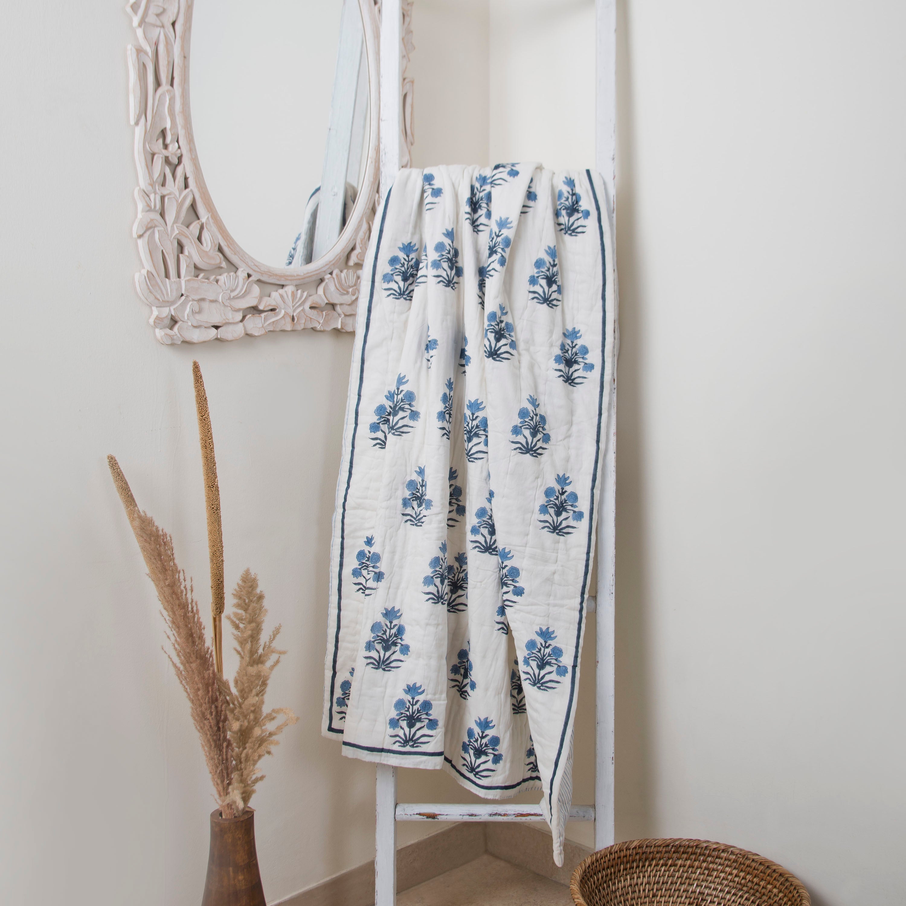 Azure Throw Blanket