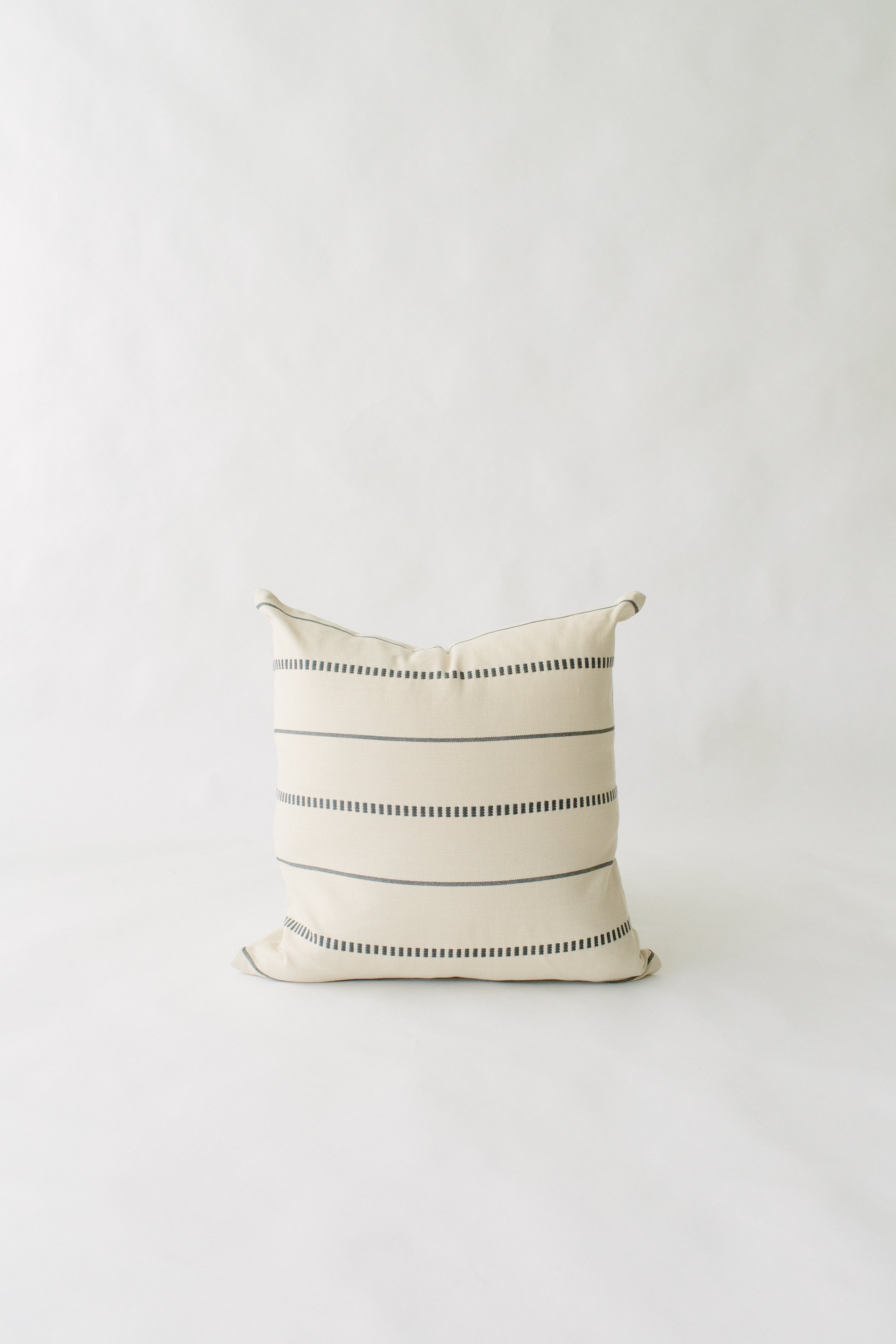 LOOM Imports Cream & Gray Brocade Pillow cover