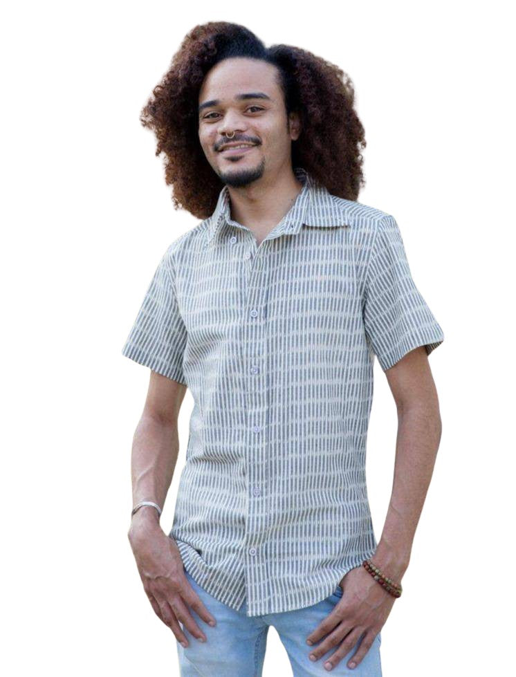 Antonio Men's Button Down Shirt - Passion Lilie