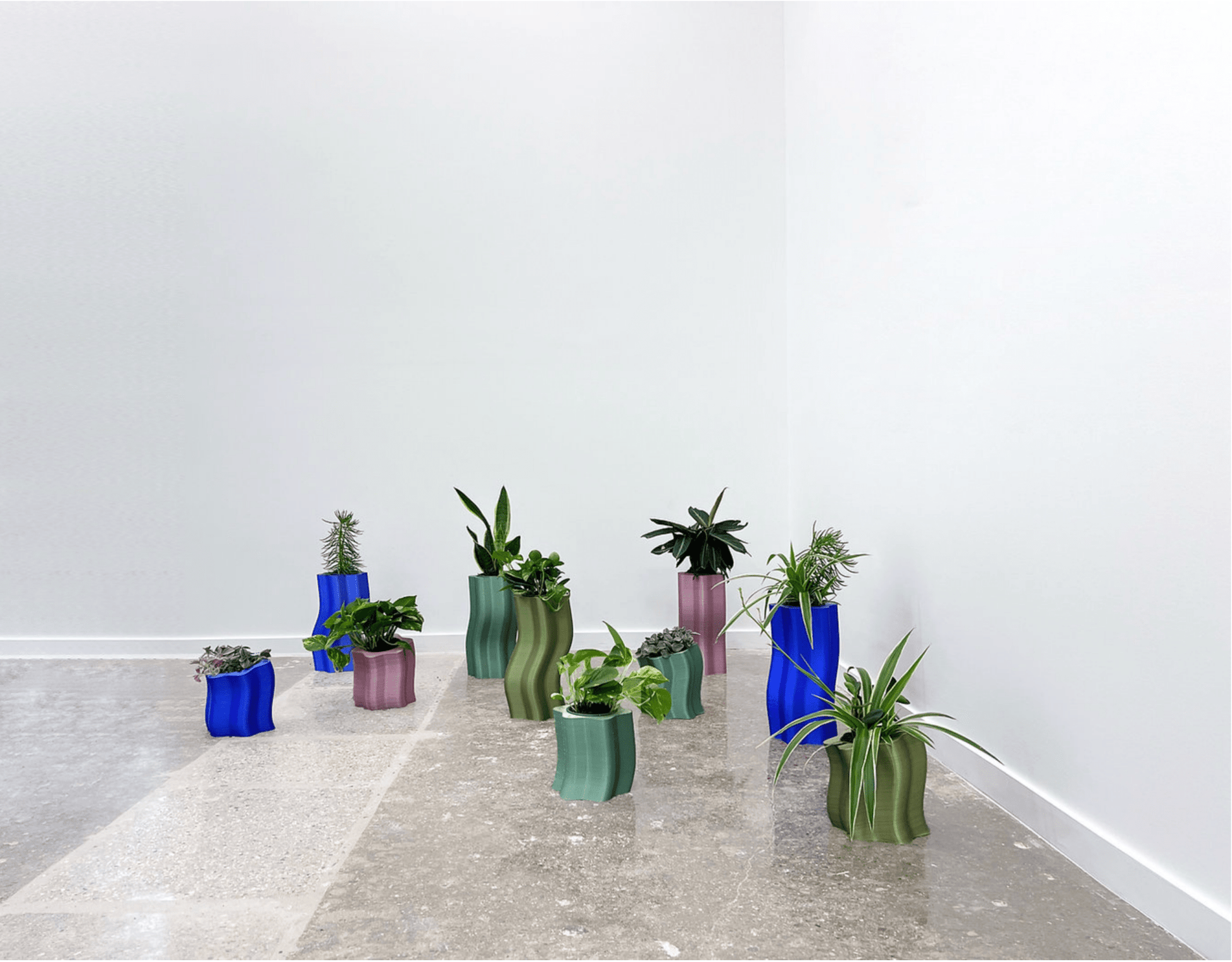 Frosting Large Planters - Form&Seek