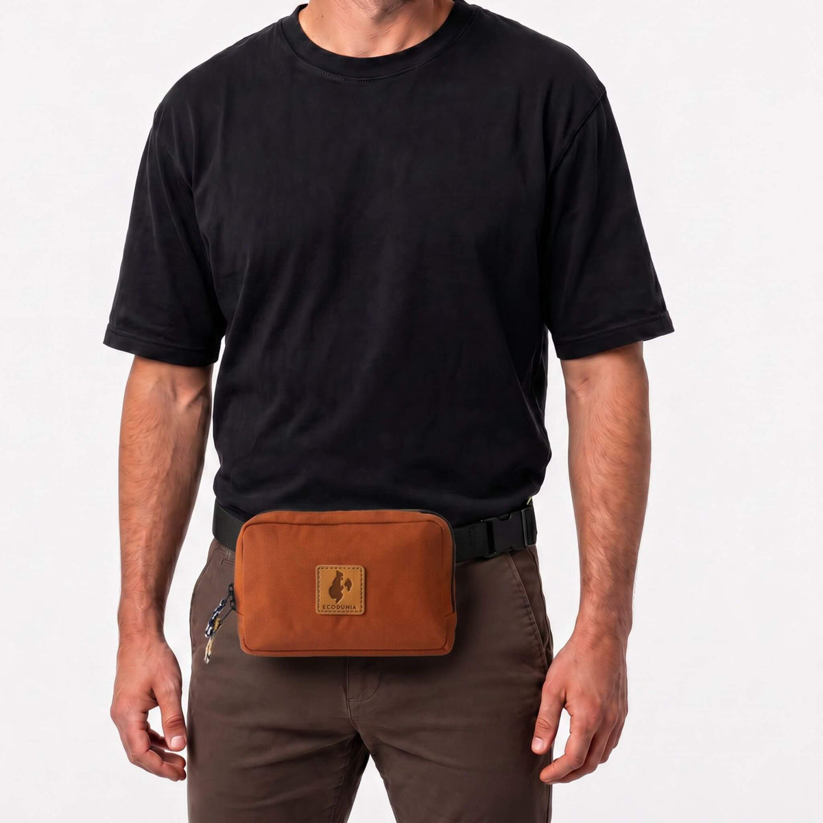 Canvas Crossbody Belt Bag Pouch, The Everywhere Belt Bag #color_rust