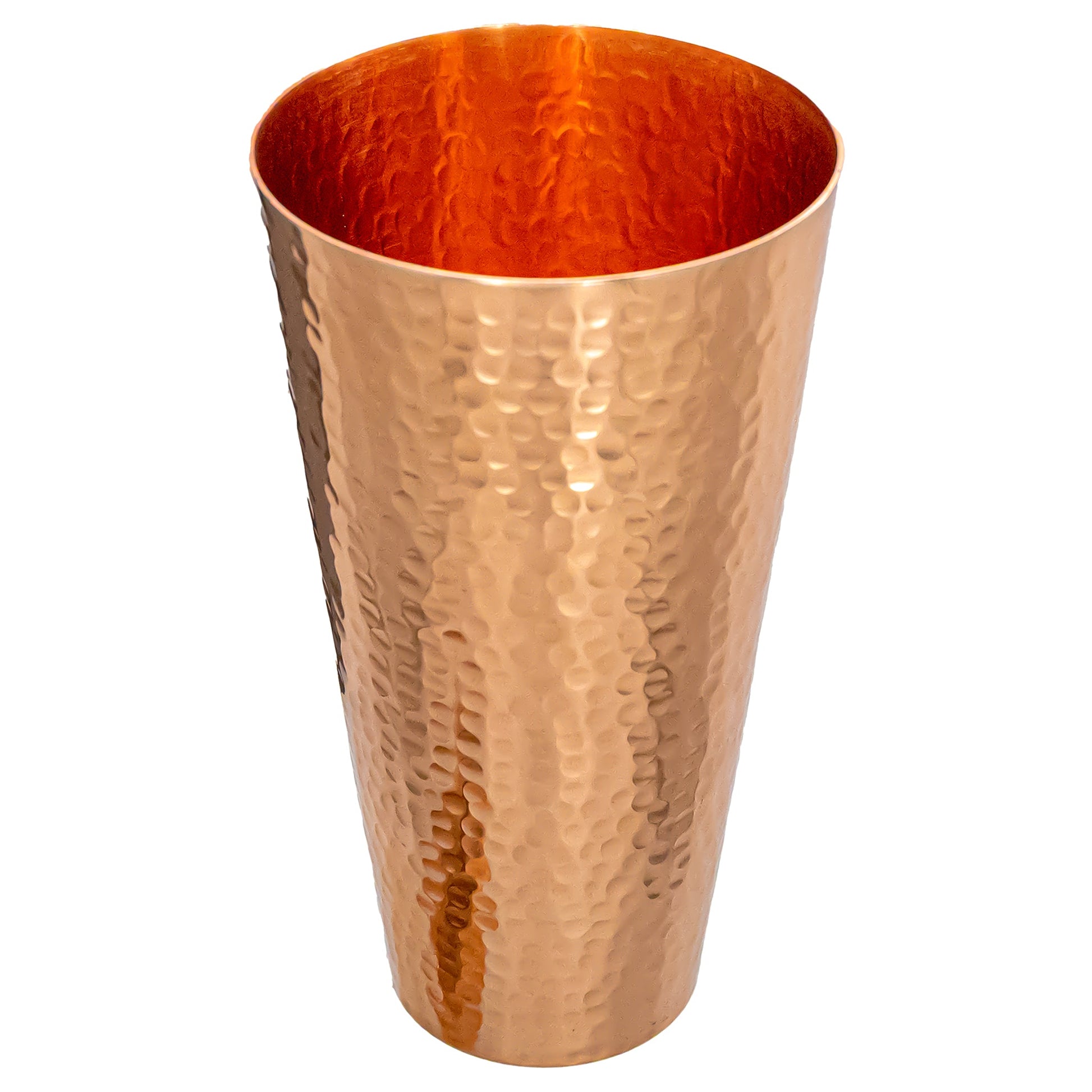 30 Ounce Hammered Copper Ice Tea Tumbler-Dining and Entertaining-[bar code]-Prince of Scots