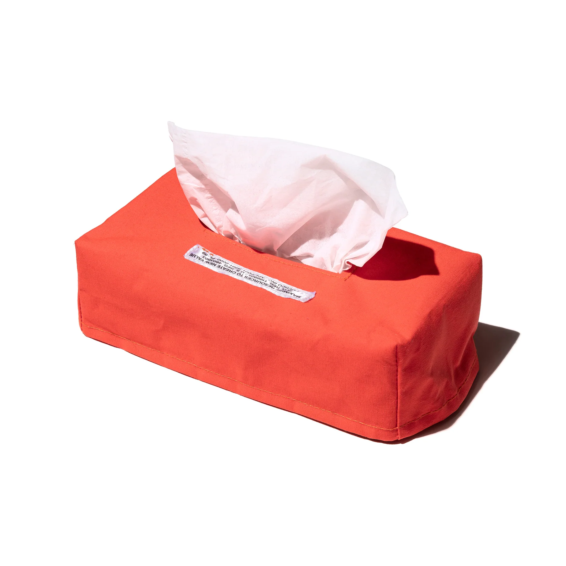 Emergency Tissue Box Cover Neon Orange 3