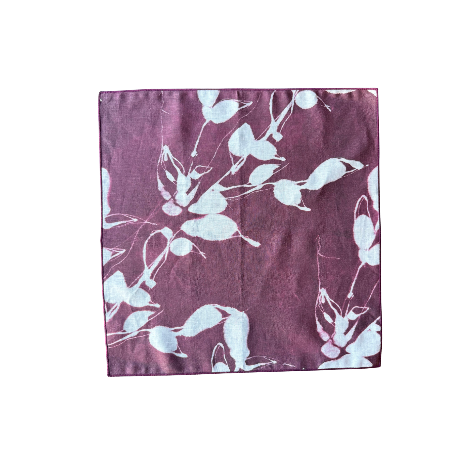 Porto Print in Aubergine Napkin