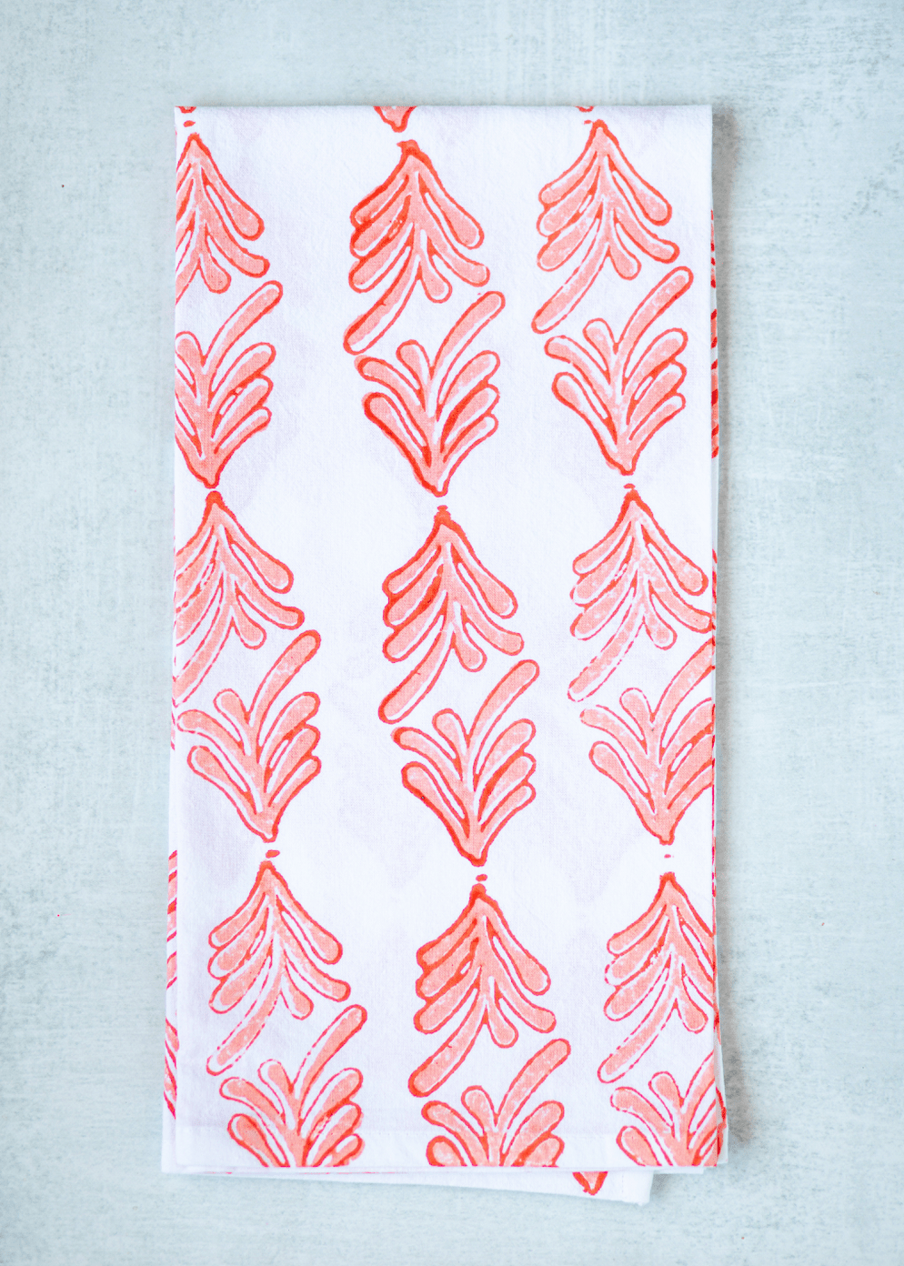Tea Towel Set - Palmetto & Joyful, Orange - The Mended Company