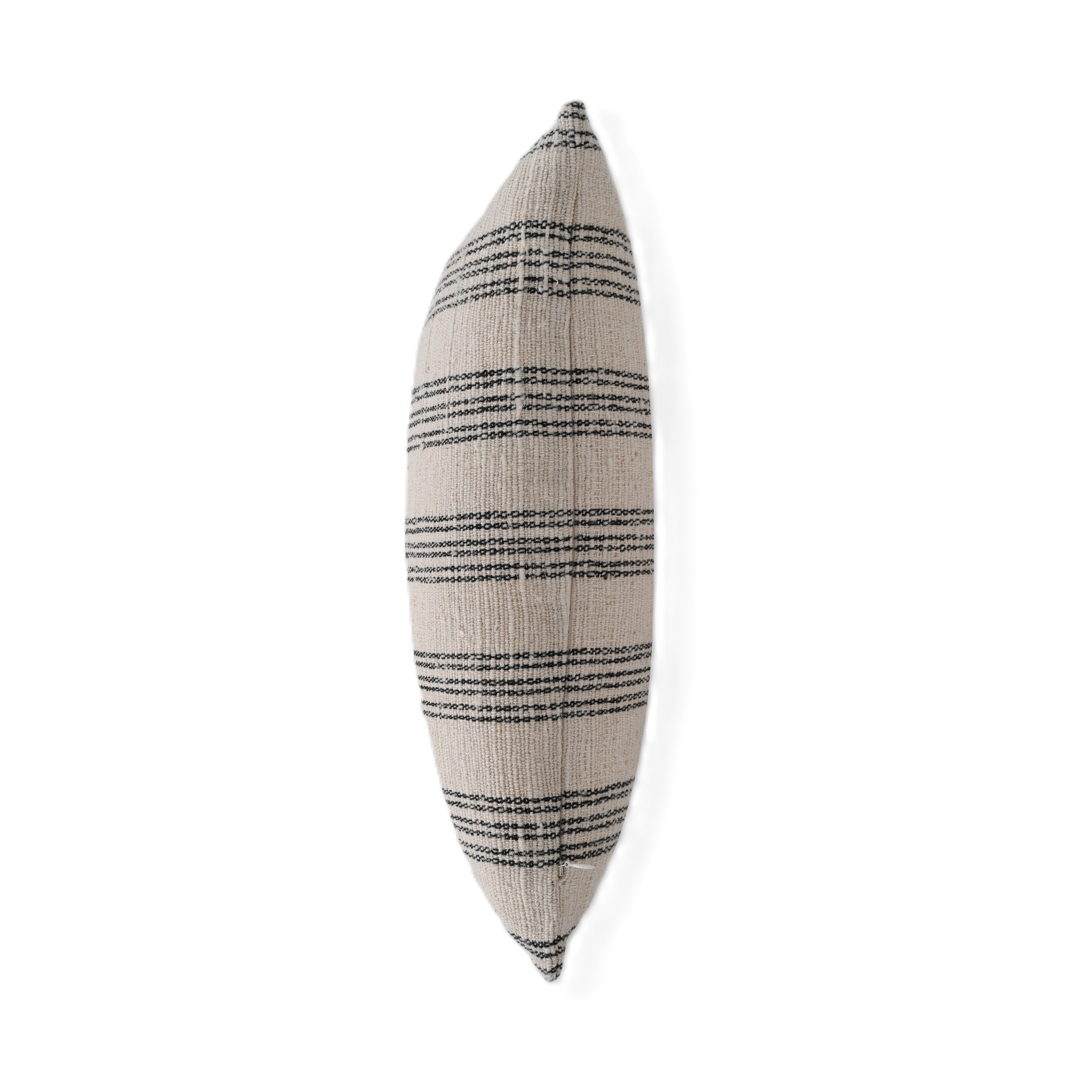 Natural Harmony Cotton Nettle Stripe Throw Pillow Cover