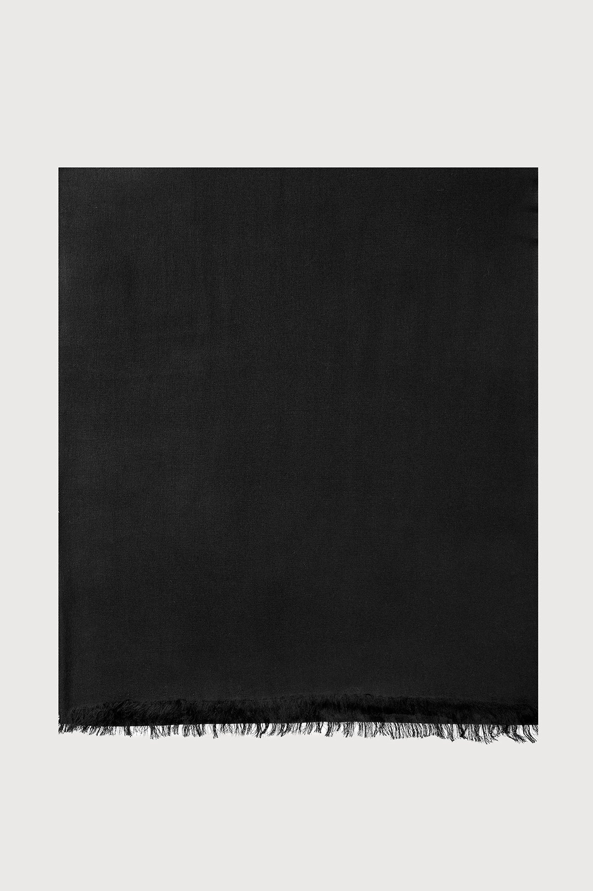 Cashmere Silk A Black Eyelash Scarf - Black