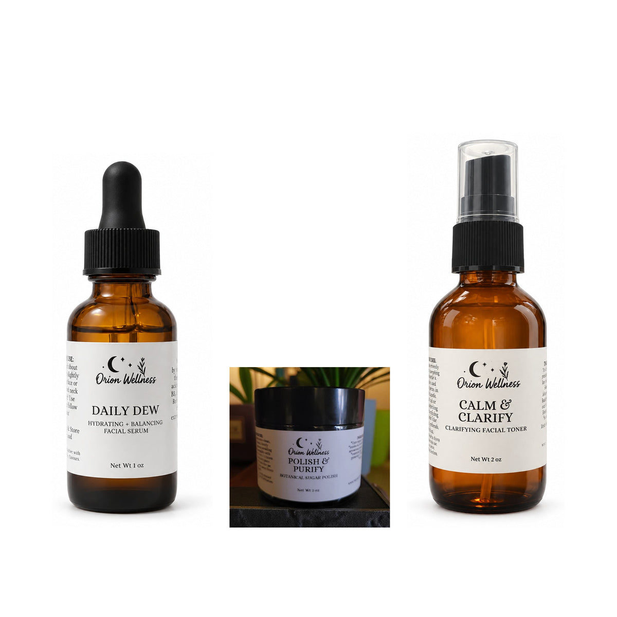 Glow Ritual Gift Set bundle by Orion Wellness on white