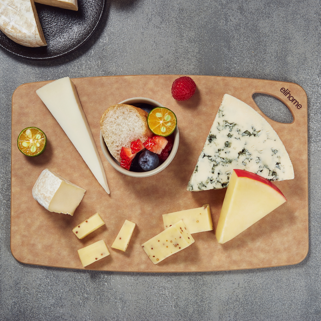 Elihome Classic Series Small Cutting Board in use on kitchen countertop