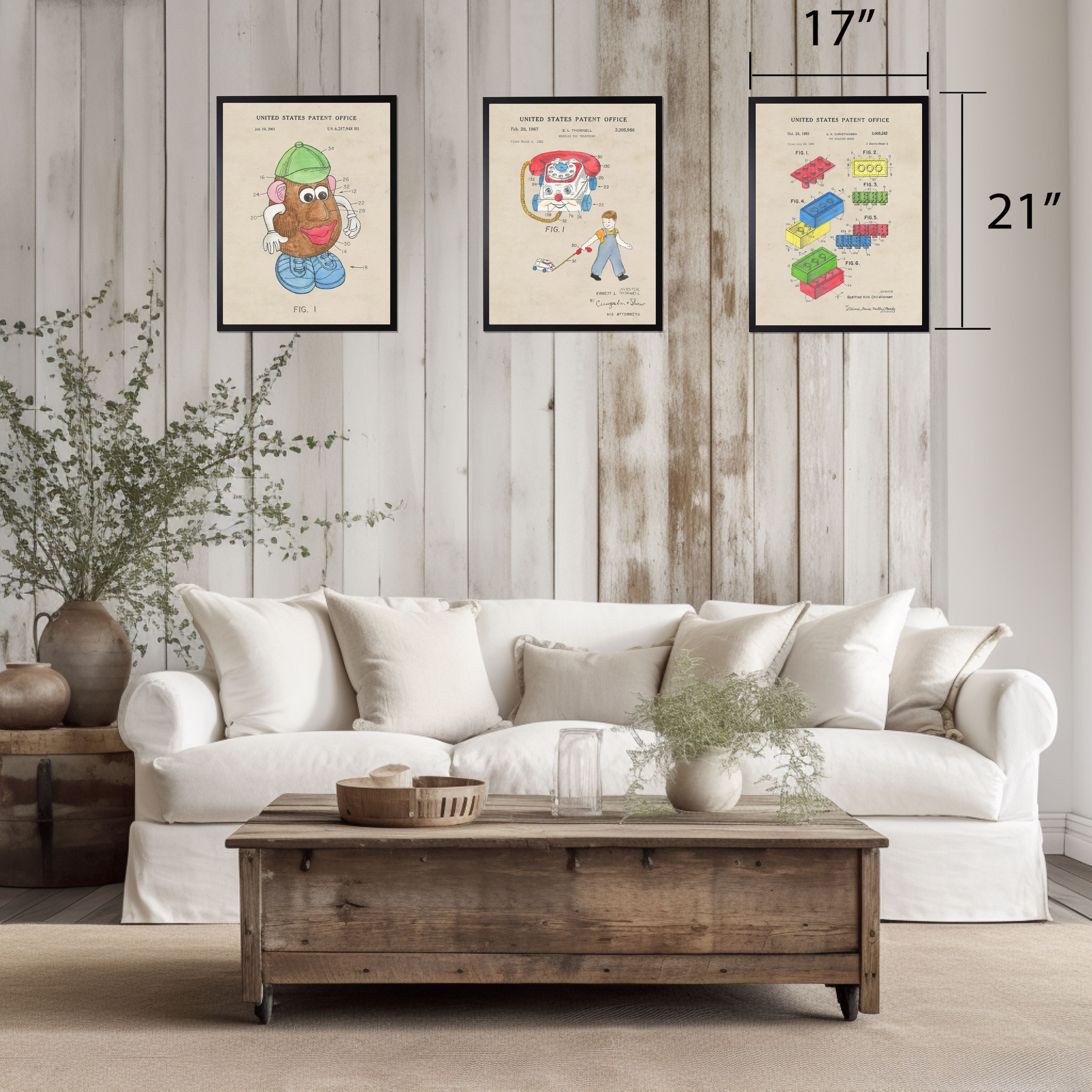 Toy Phone Patent in Black Frame