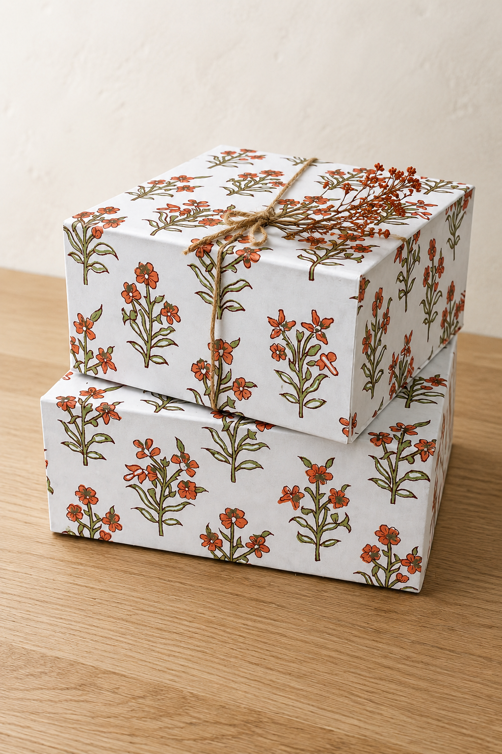Decorative Storage & Gift Boxes (Collapsible) - Leela Apricot
