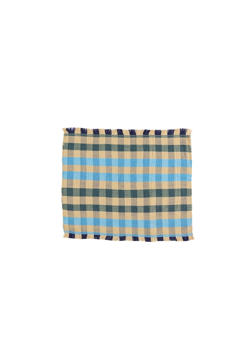 S/2 Cuadritos Cyan Placemat