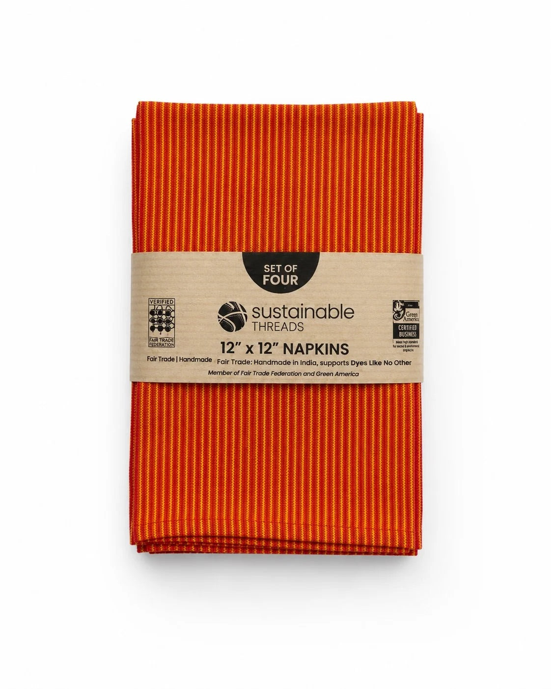 Handwoven Cotton Napkins, Set of 4