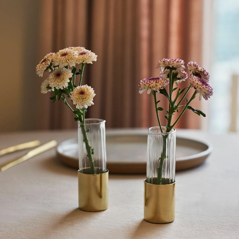 Fleck Fluted Glass Bud Vase - Thumbnail 5