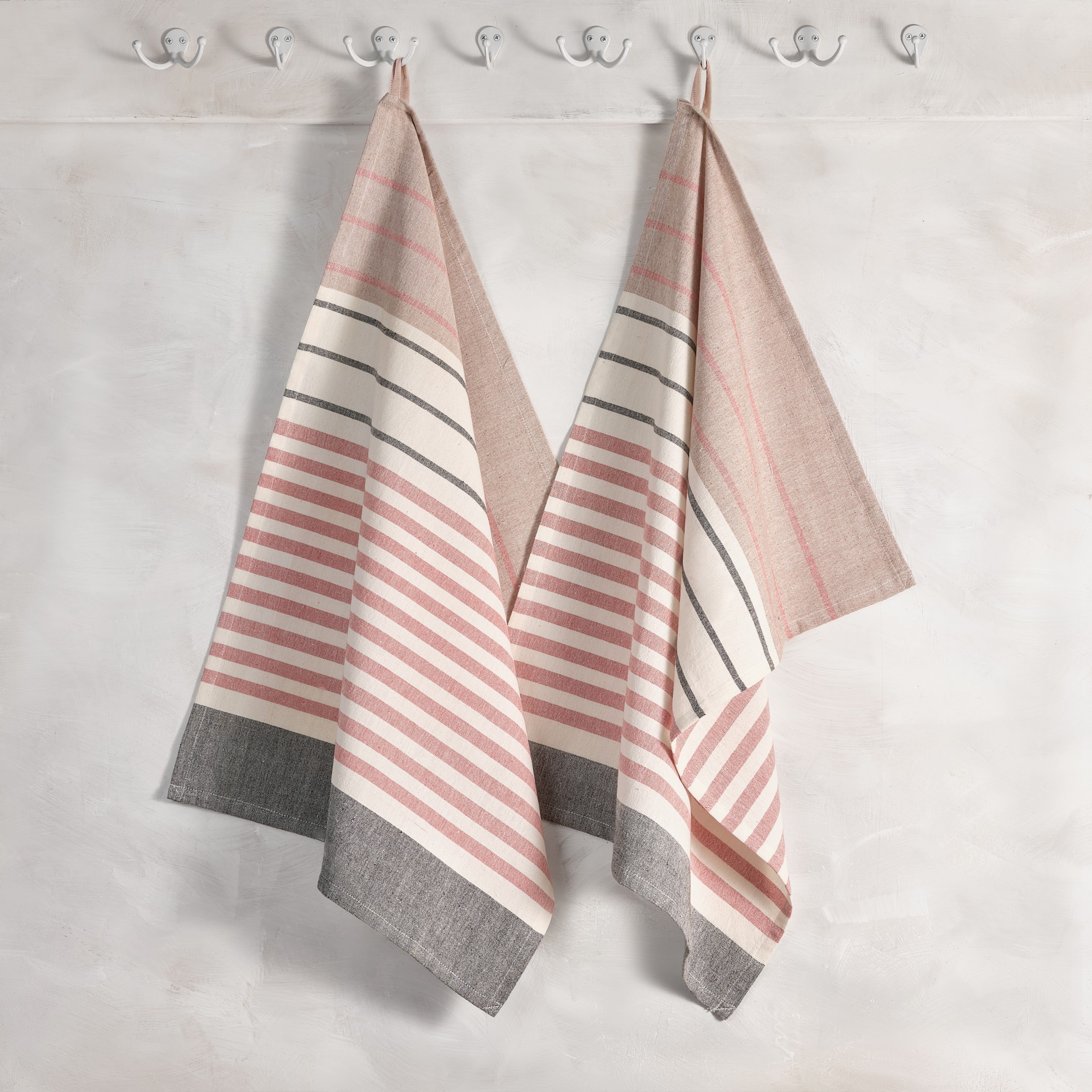 Handwoven Cotton Kitchen Towels | Set of 2 | Fair Trade | Airy Stripe