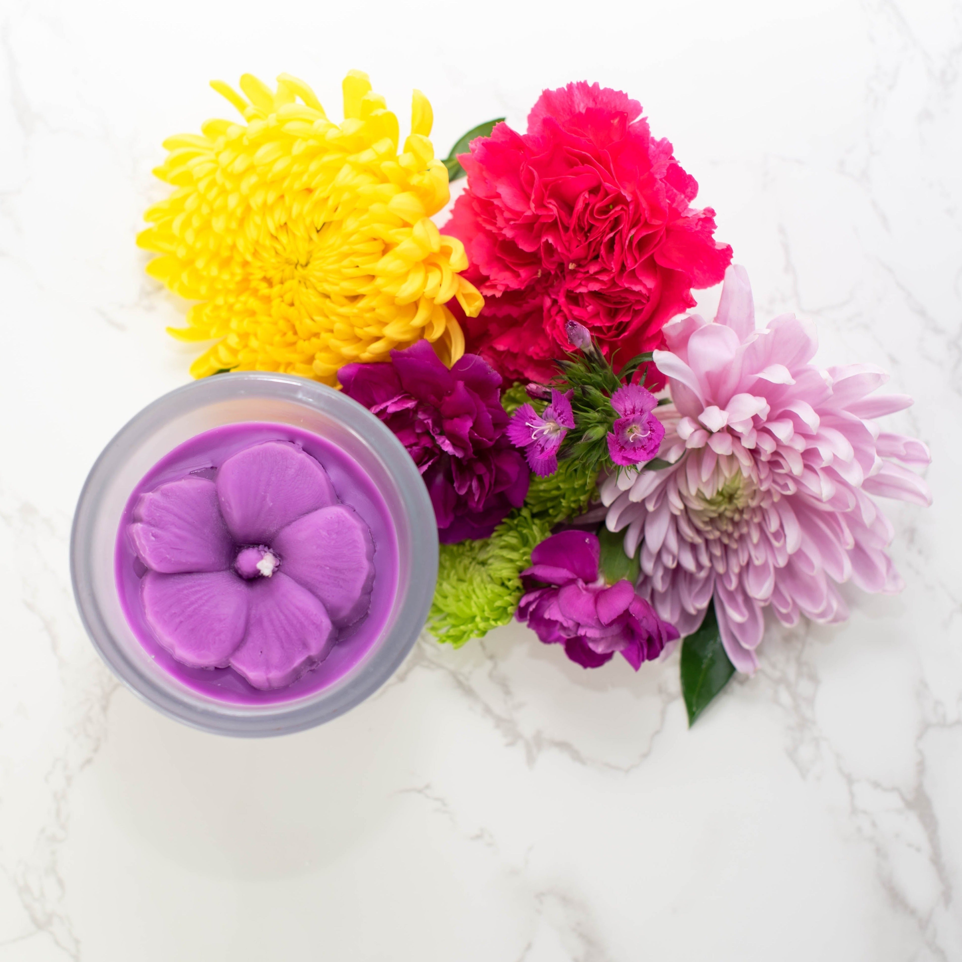 Hibiscus Flower Candle