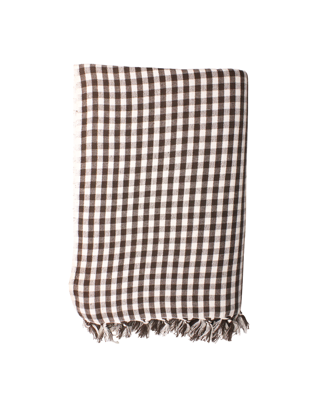 Chocolate Gingham Tablecloth