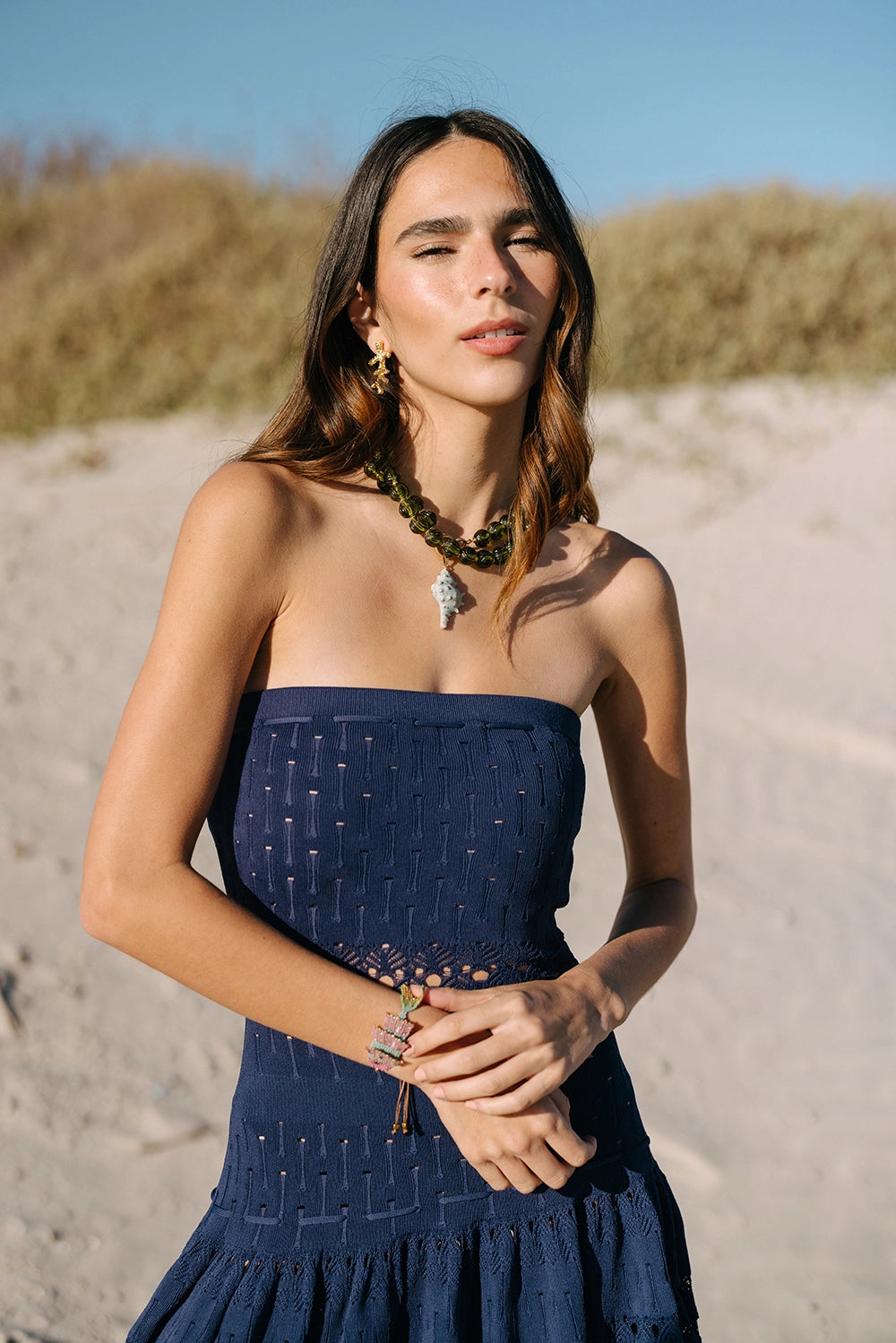 Lucid Glass Necklace - Sage