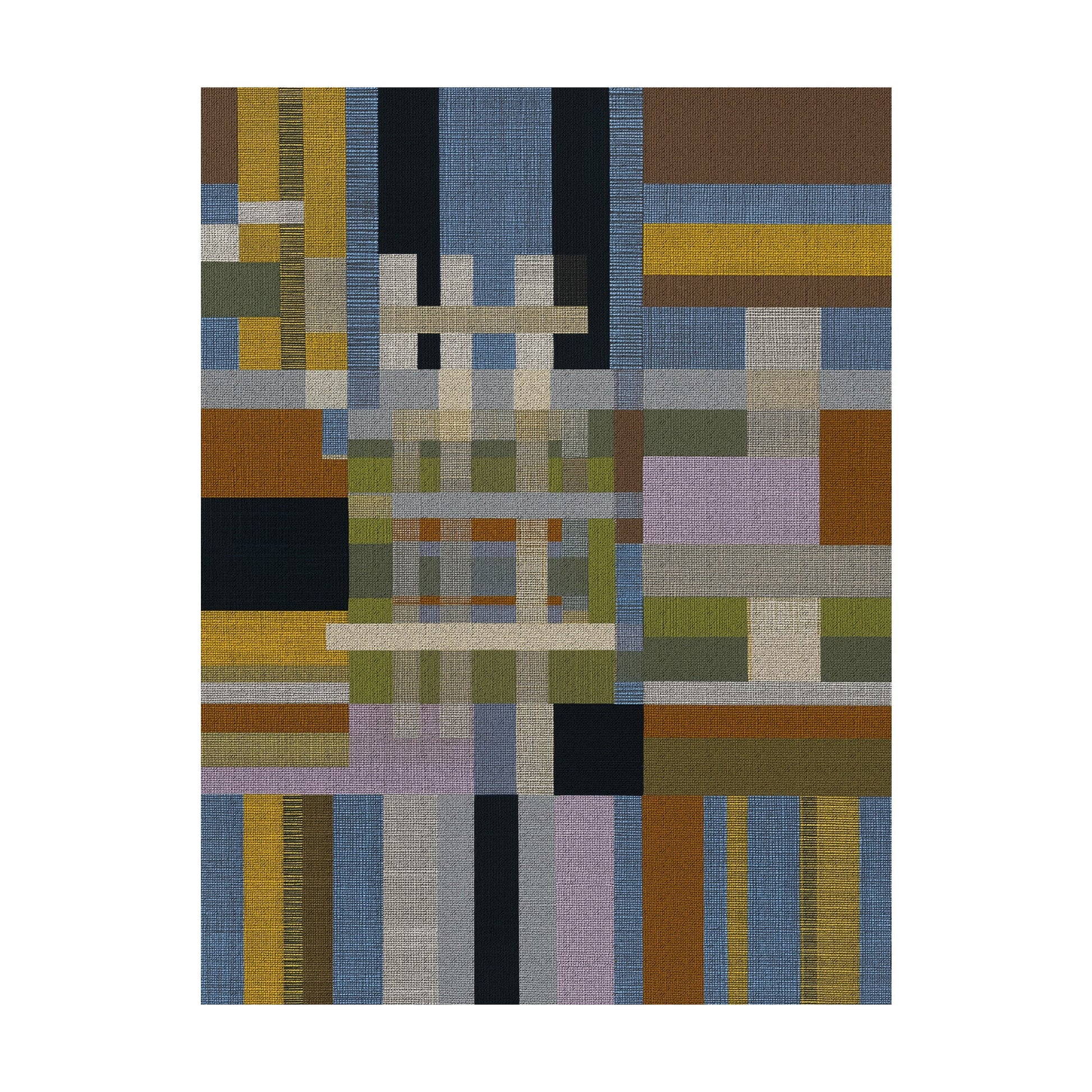 Woven Perspectives No. 08 — Geometric Abstract Art Print