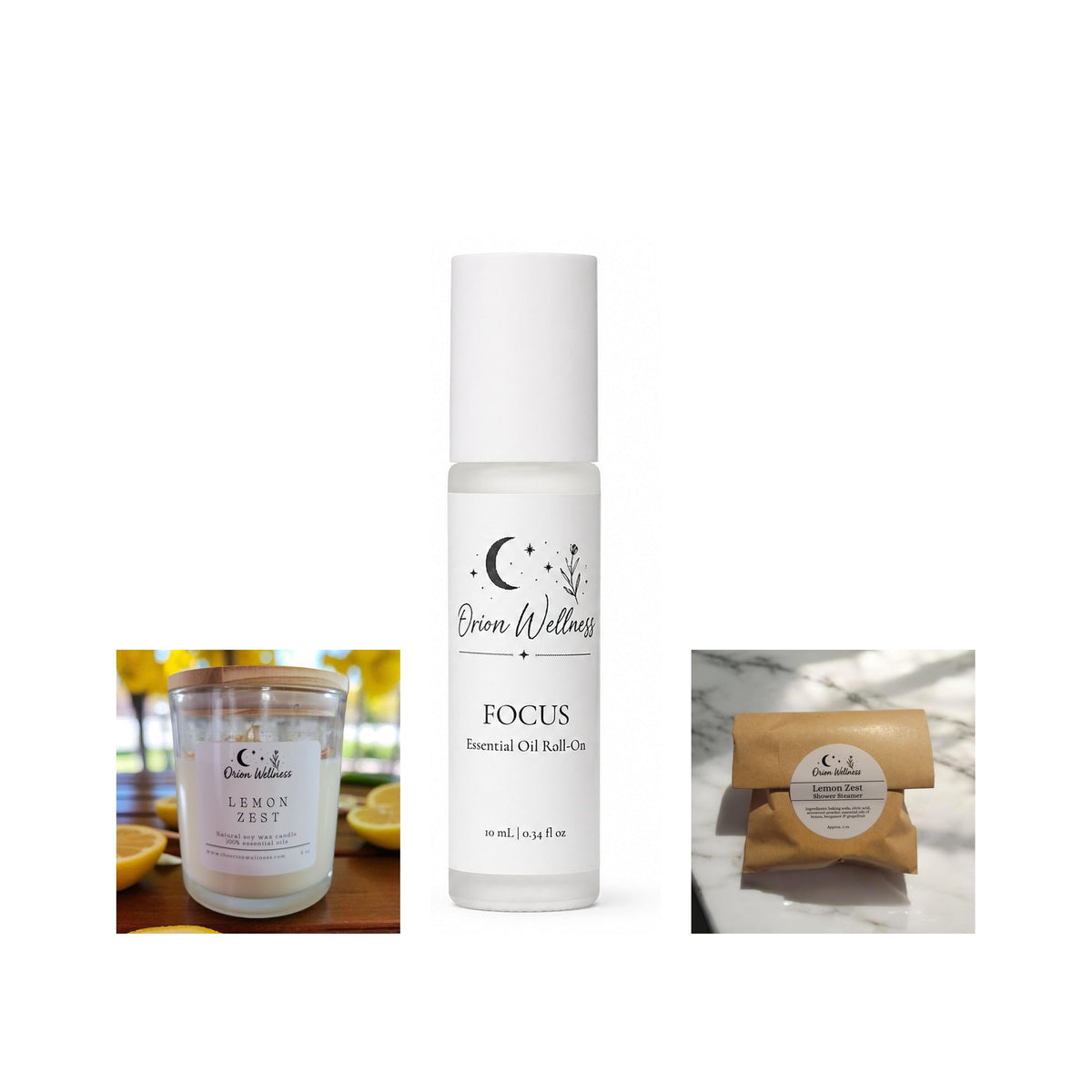 Bright Morning Gift Set bundle by Orion Wellness on white