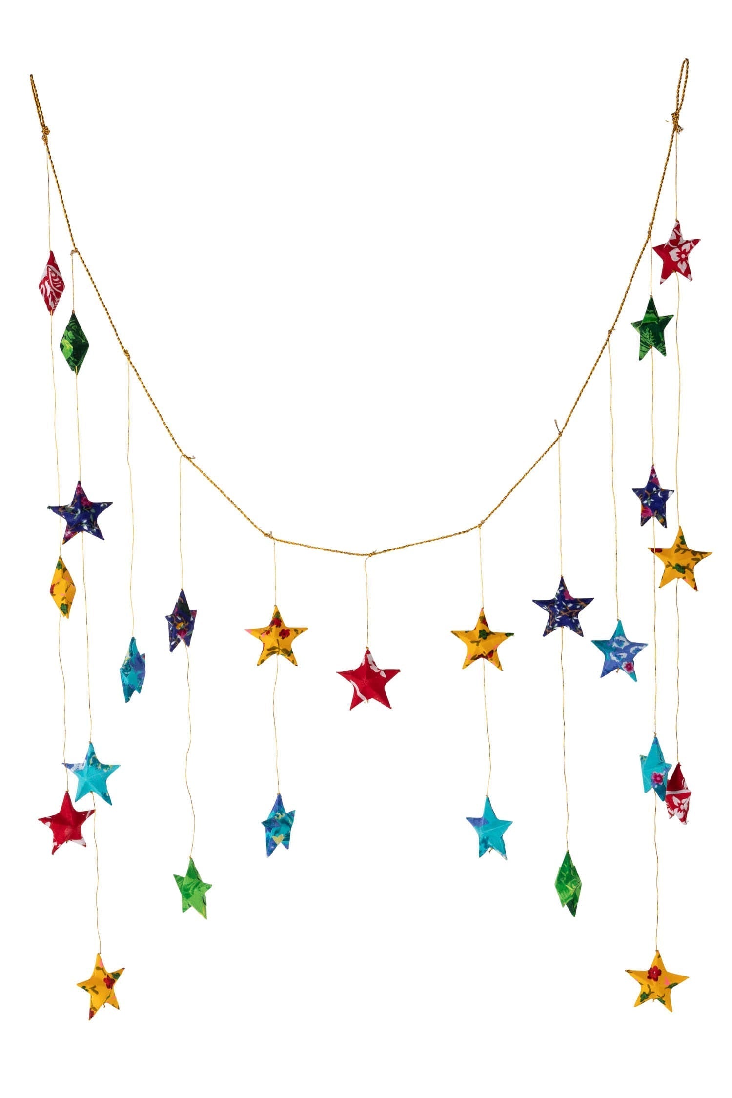 Upcycled Sari Star Valance - Thumbnail 5