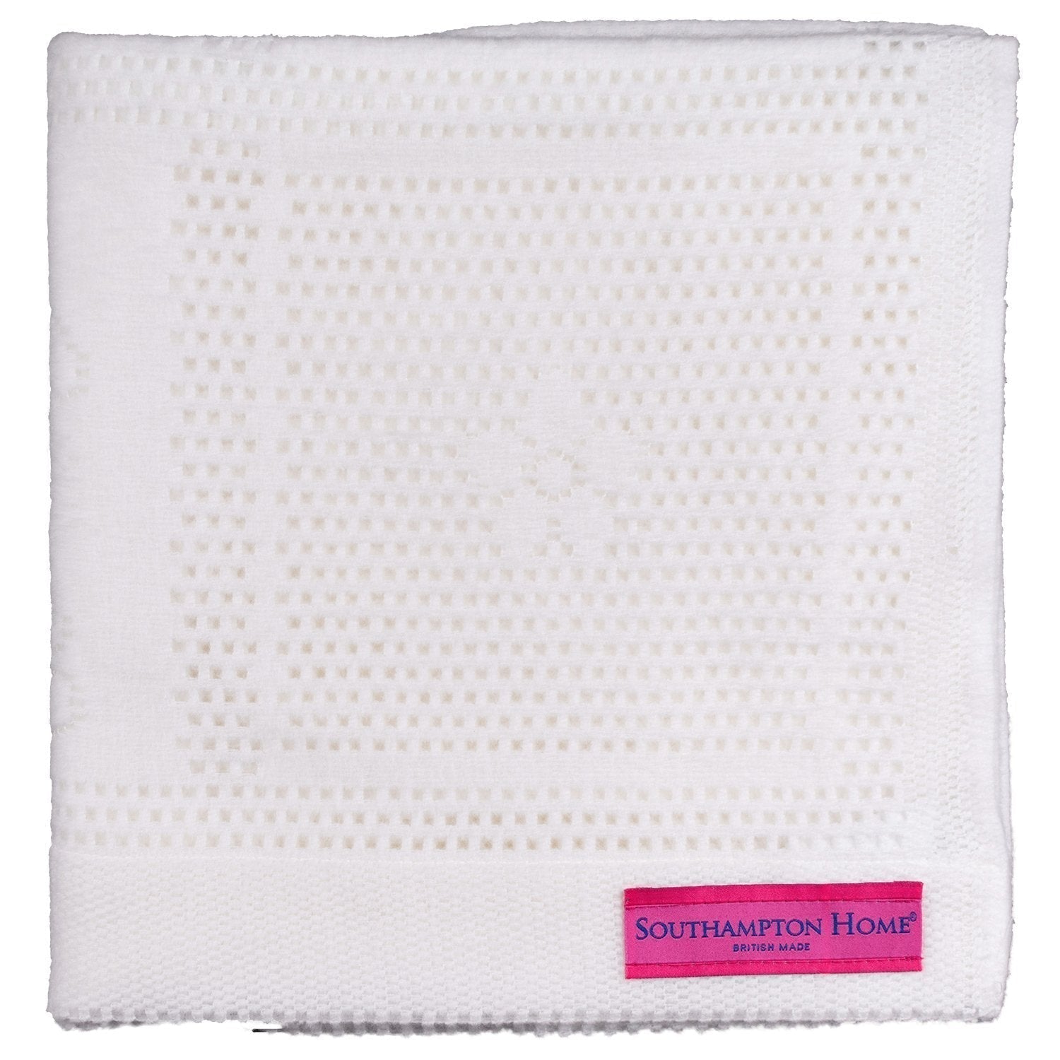 Southampton Home Lace Weave Bunny Baby Blanket ~ White ~-Gifts-00810032751319-{sku]-Prince of Scots
