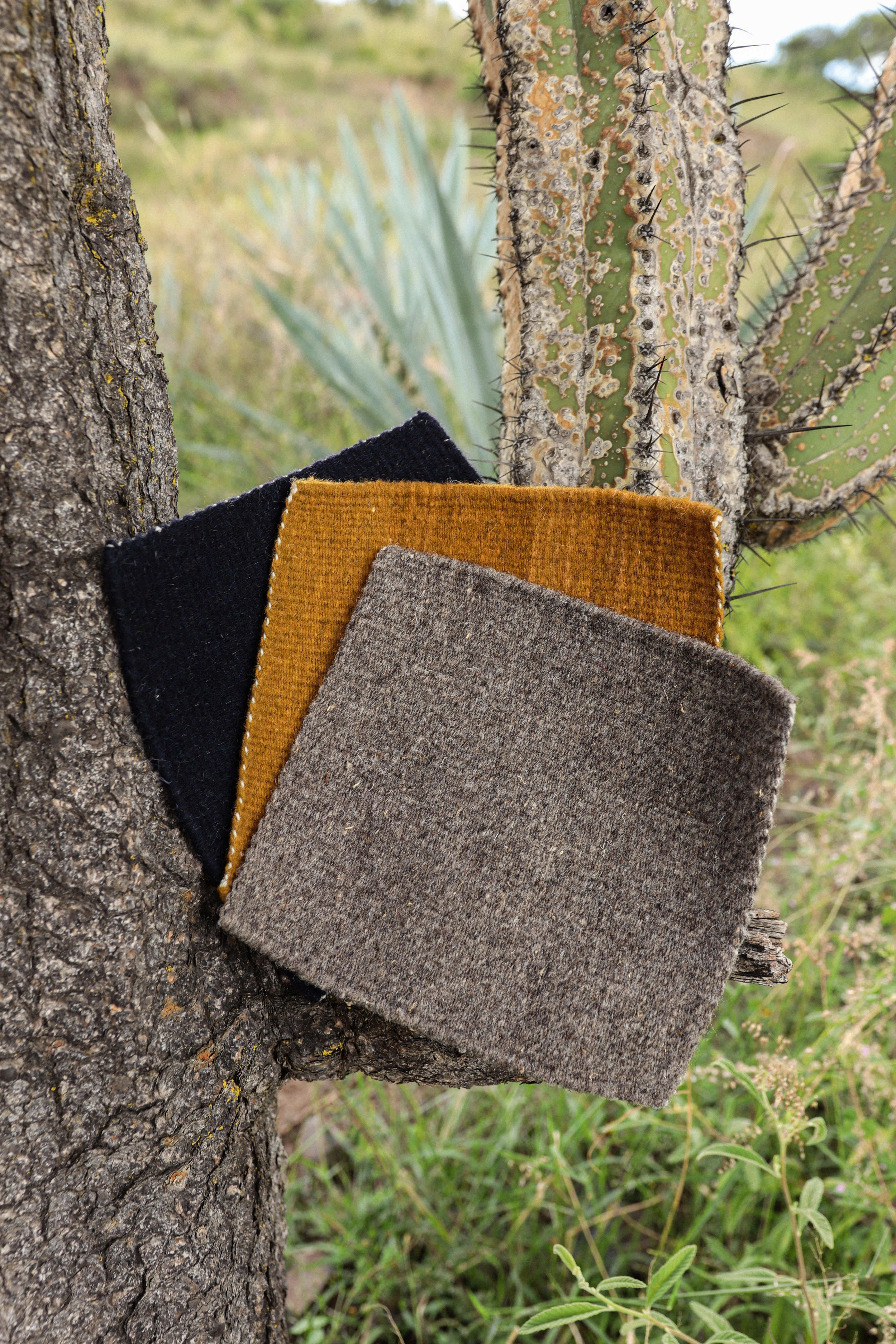 Handwoven Wool Coaster Set