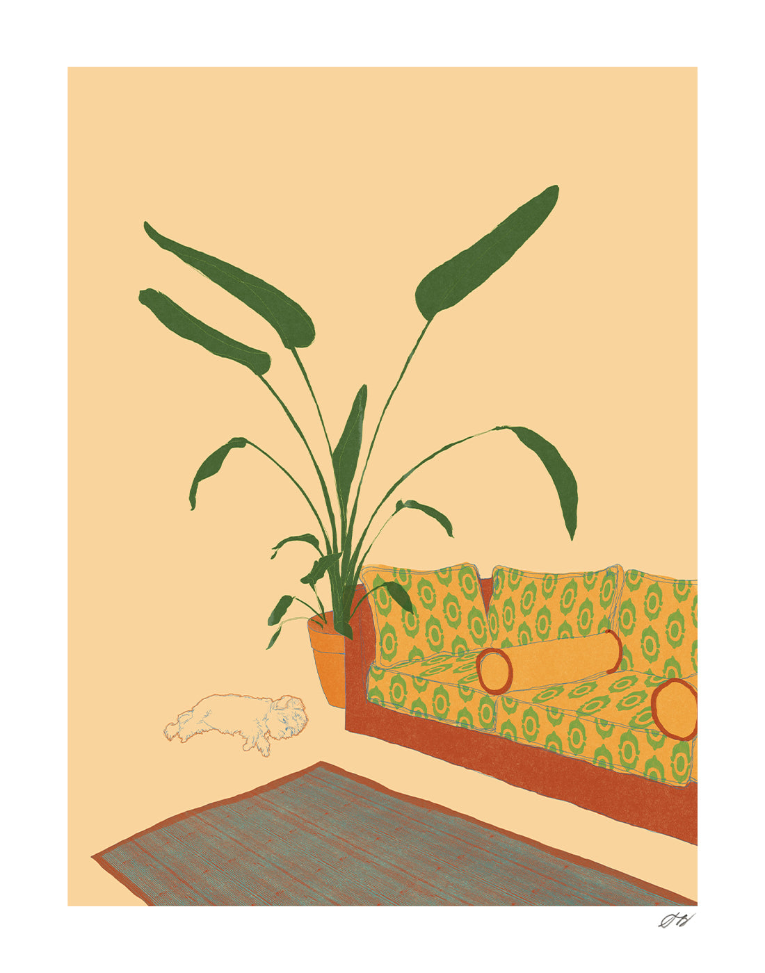 Little Dog Print by Stephanie Browne