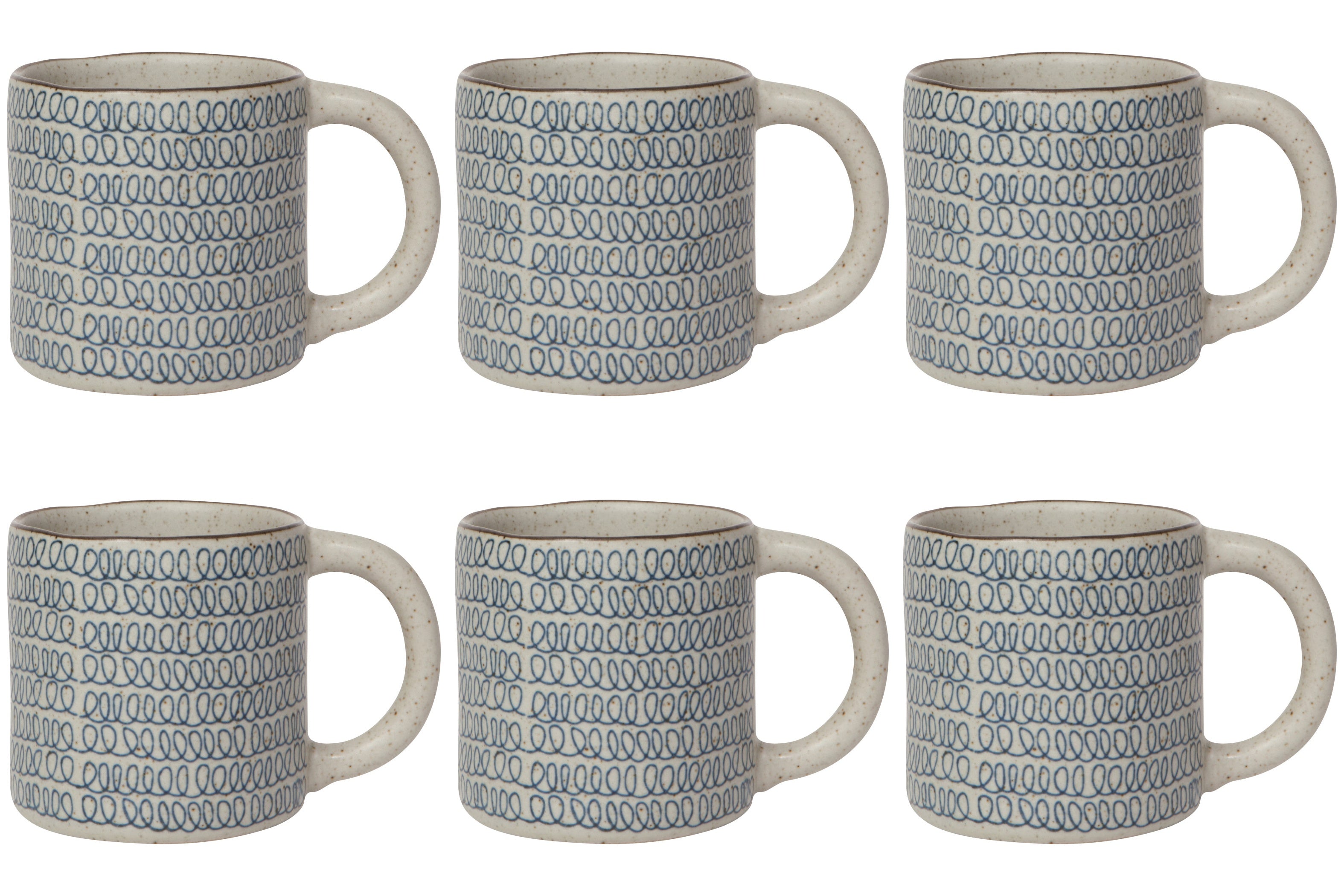 Set of 6 Scribble Element Mug